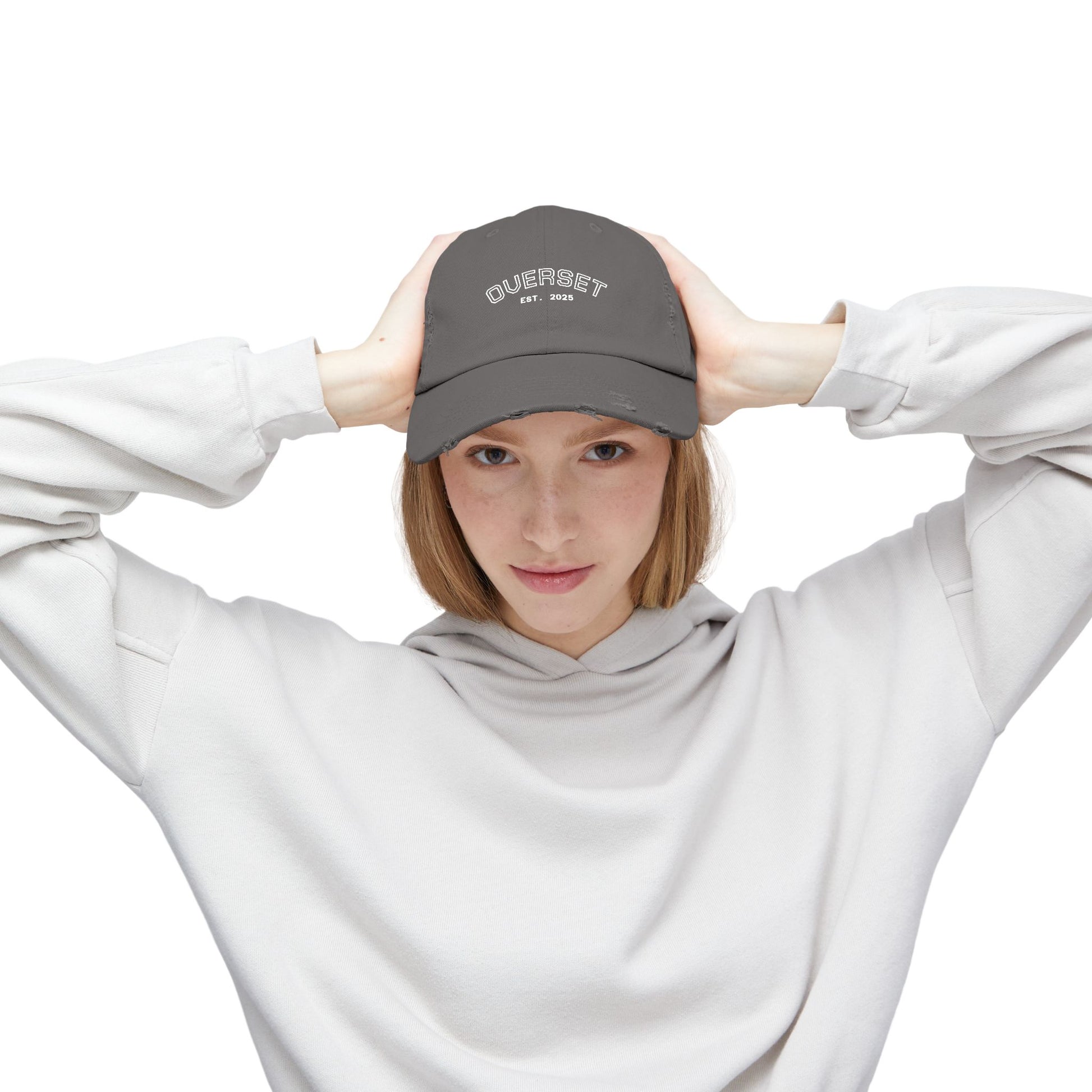 Casquette Distressed Unisexe OVERSET™ – Style Streetwear Effet Vintage, Casual & Tendance