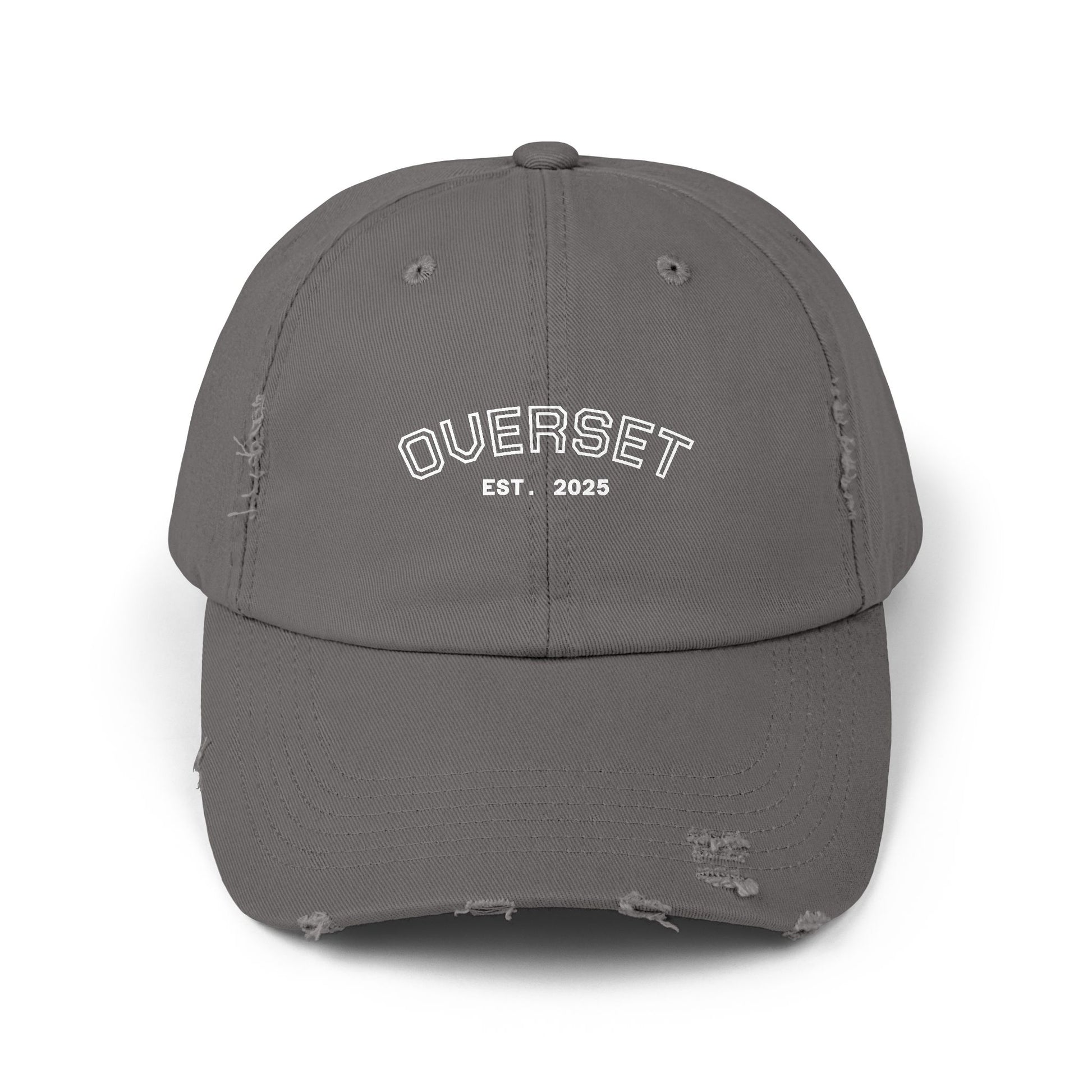 Casquette Distressed Unisexe OVERSET™ – Style Streetwear Effet Vintage, Casual & Tendance