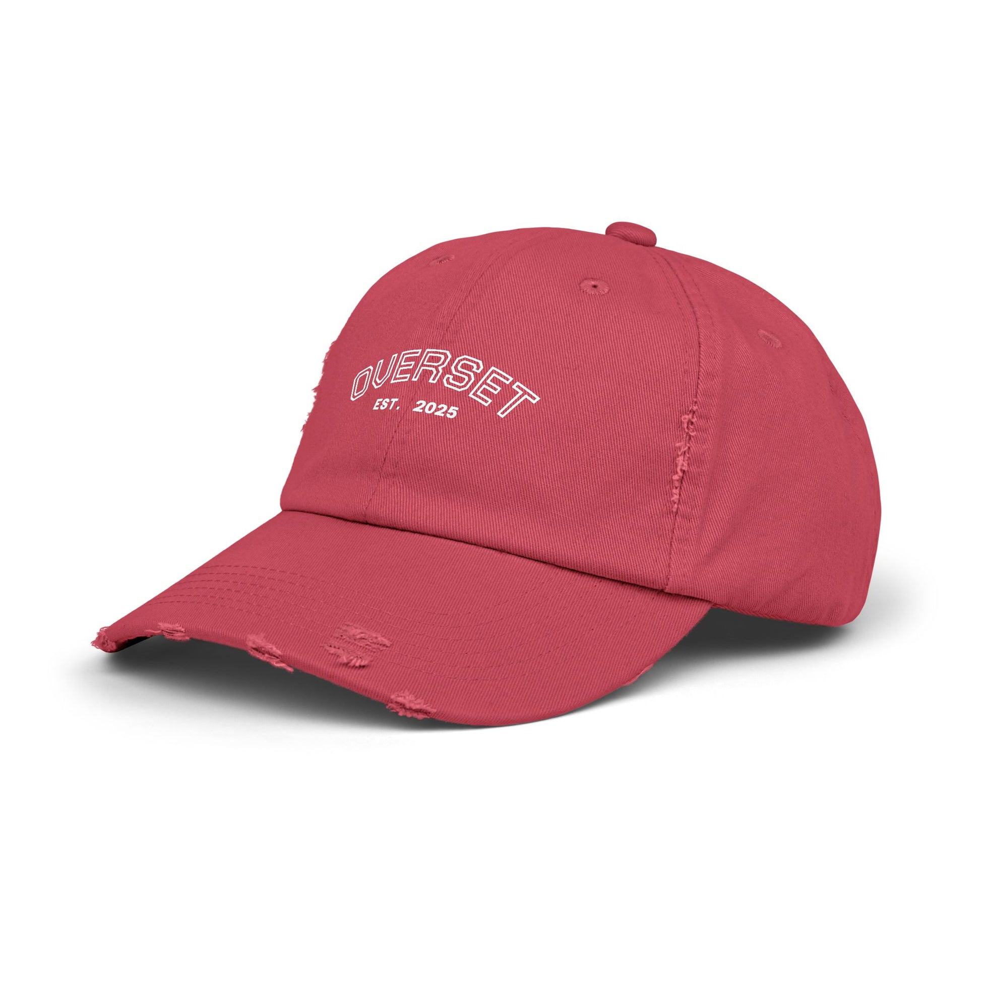 Casquette Distressed Unisexe OVERSET™ – Style Streetwear Effet Vintage, Casual & Tendance