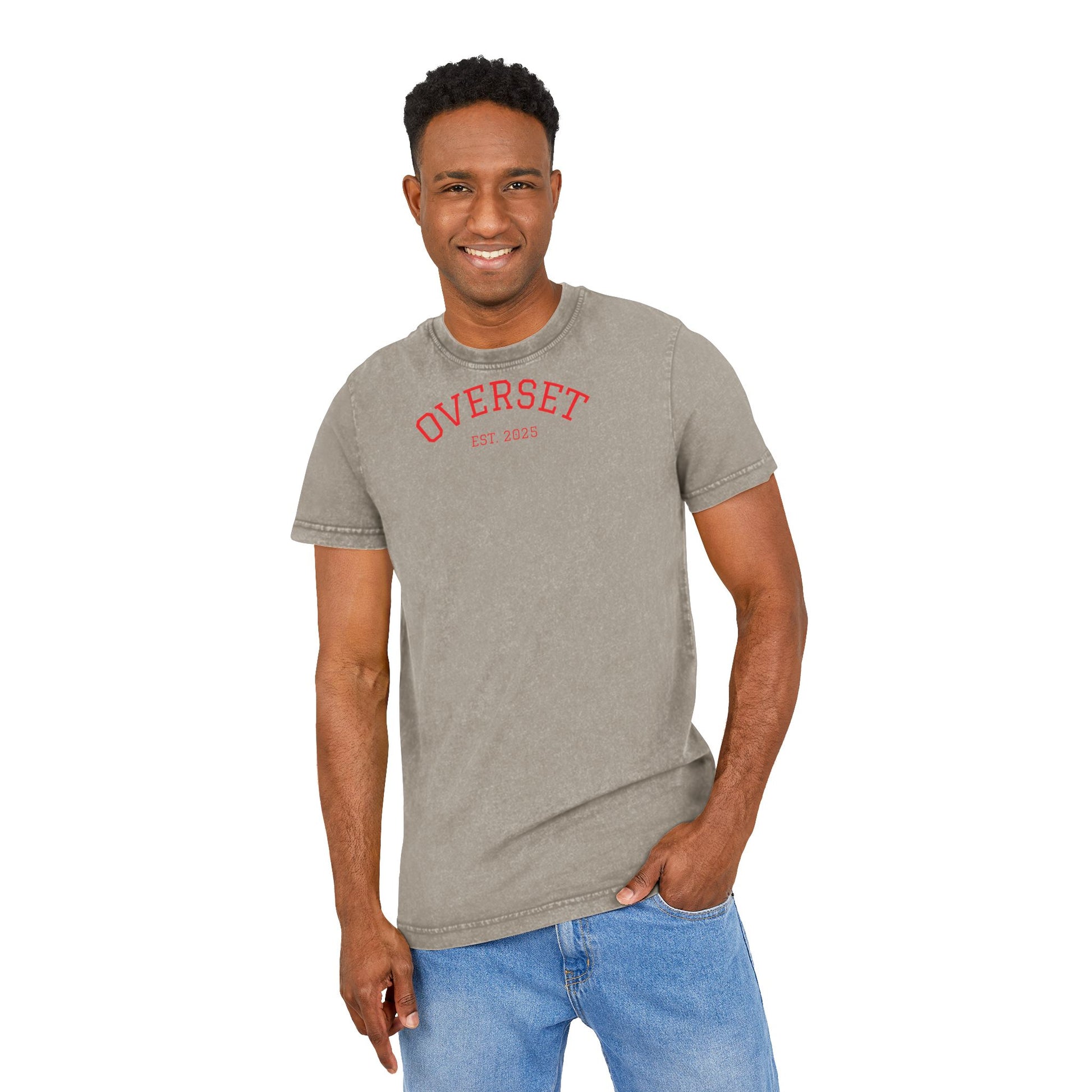 T-shirt unisexe délavé à l’acide – Style vintage et confort au quotidien