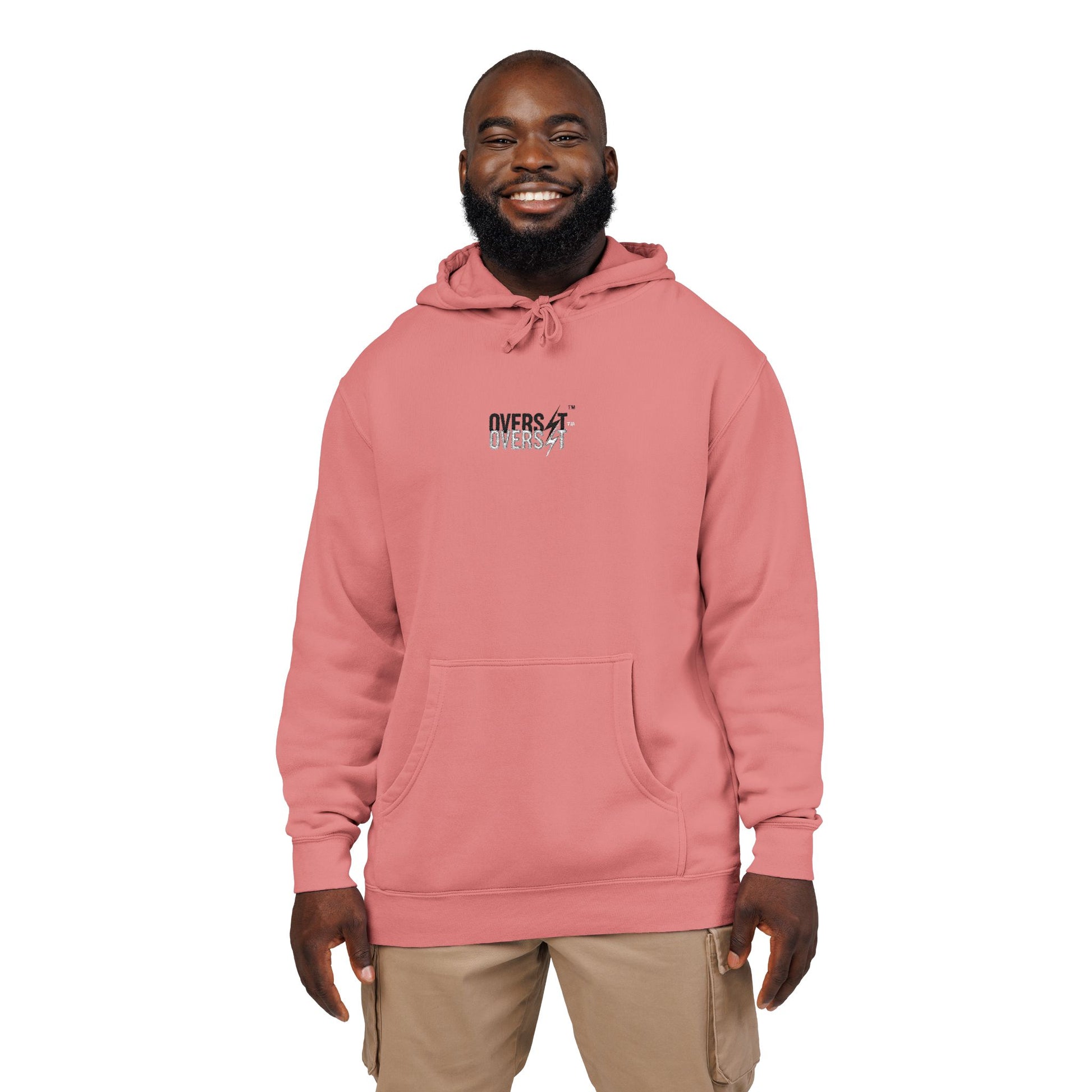 Sweat à capuche teint pigmenté brodé – Style décontracté et confort absolu