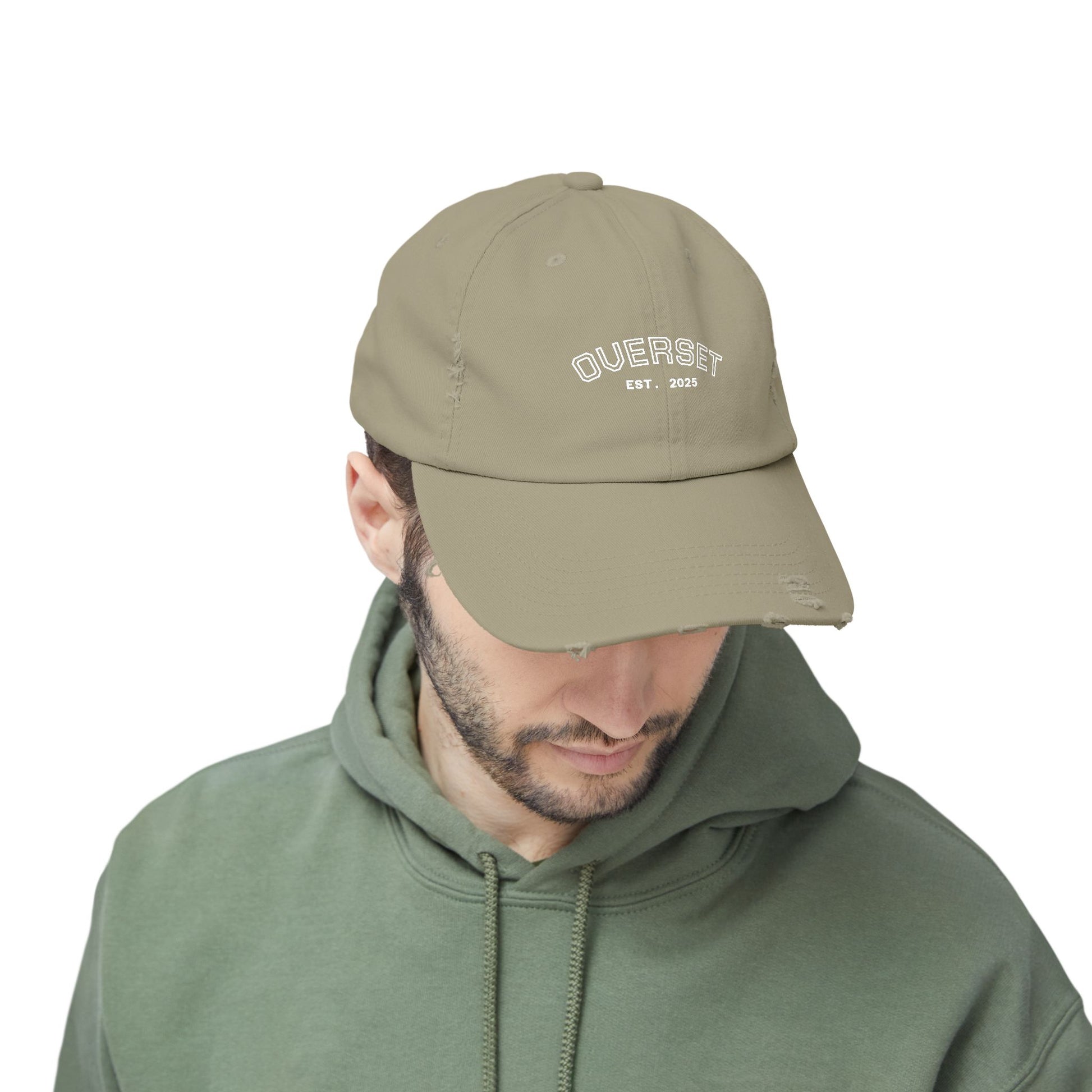 Casquette Distressed Unisexe OVERSET™ – Style Streetwear Effet Vintage, Casual & Tendance