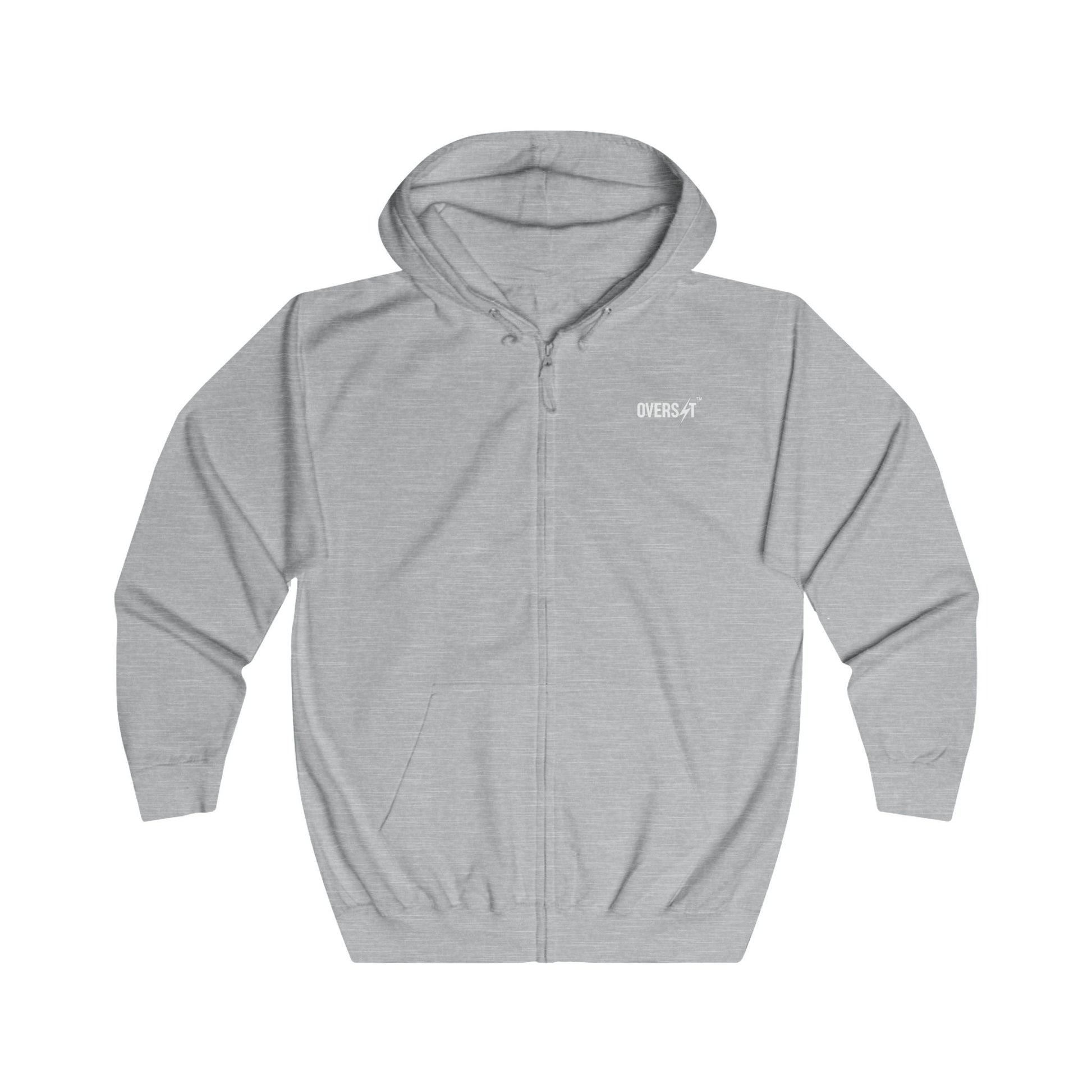 Cozy Unisex Full Zip Hoodie – Sweat à Capuche Zippé Mixte Confortable