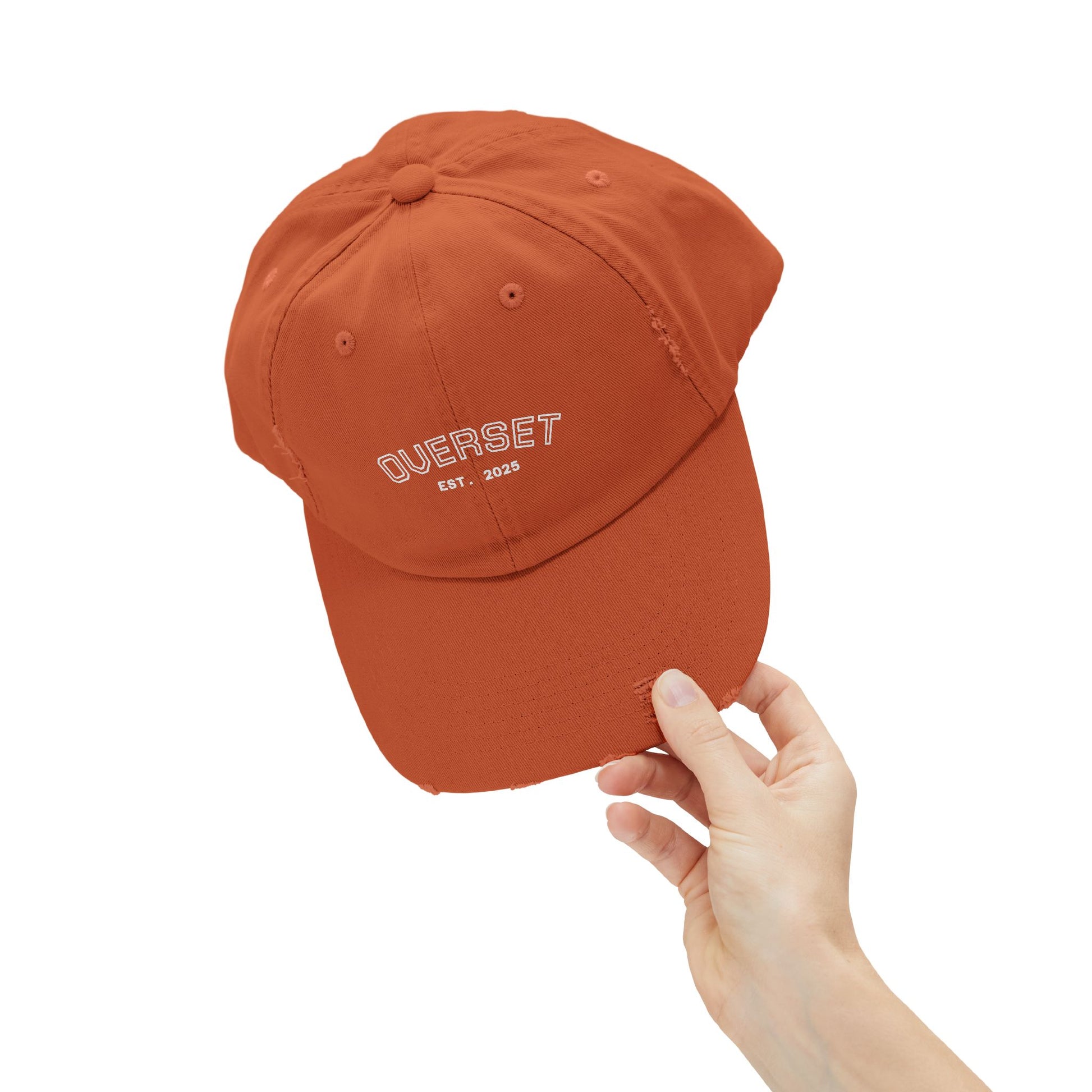 Casquette Distressed Unisexe OVERSET™ – Style Streetwear Effet Vintage, Casual & Tendance