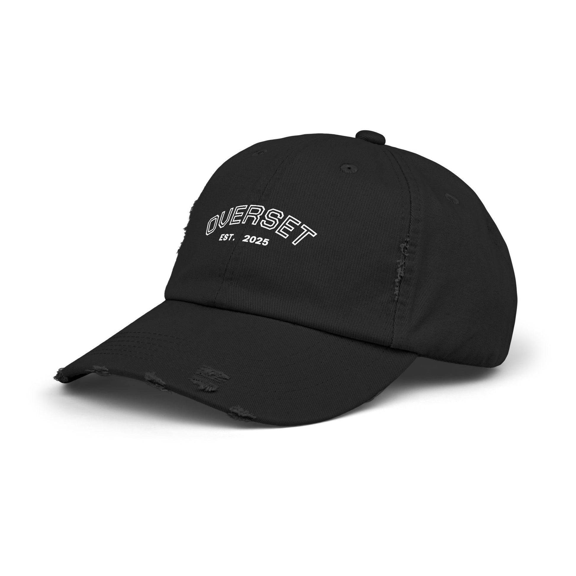 Casquette Distressed Unisexe OVERSET™ – Style Streetwear Effet Vintage, Casual & Tendance