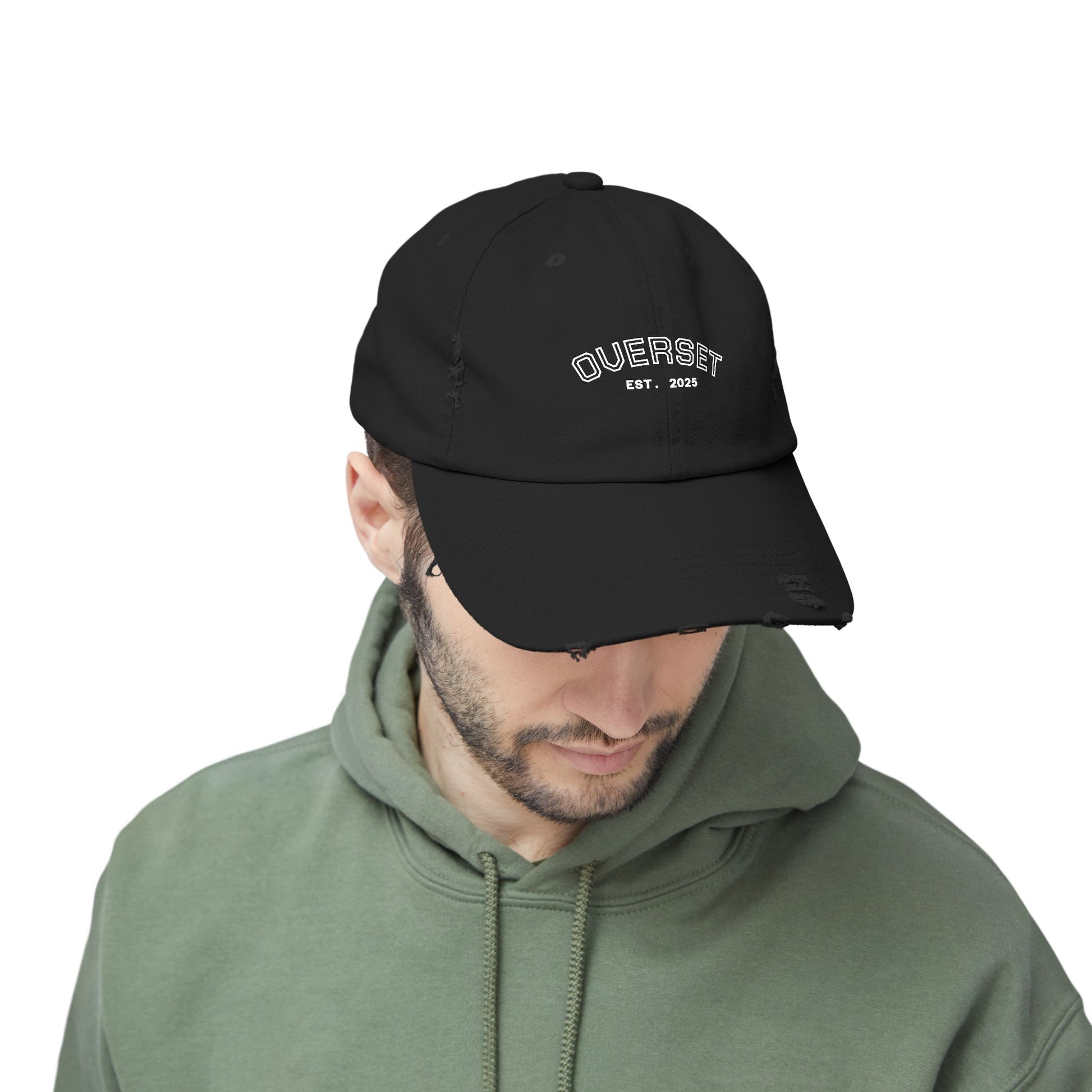 Casquette Distressed Unisexe OVERSET™ – Style Streetwear Effet Vintage, Casual & Tendance