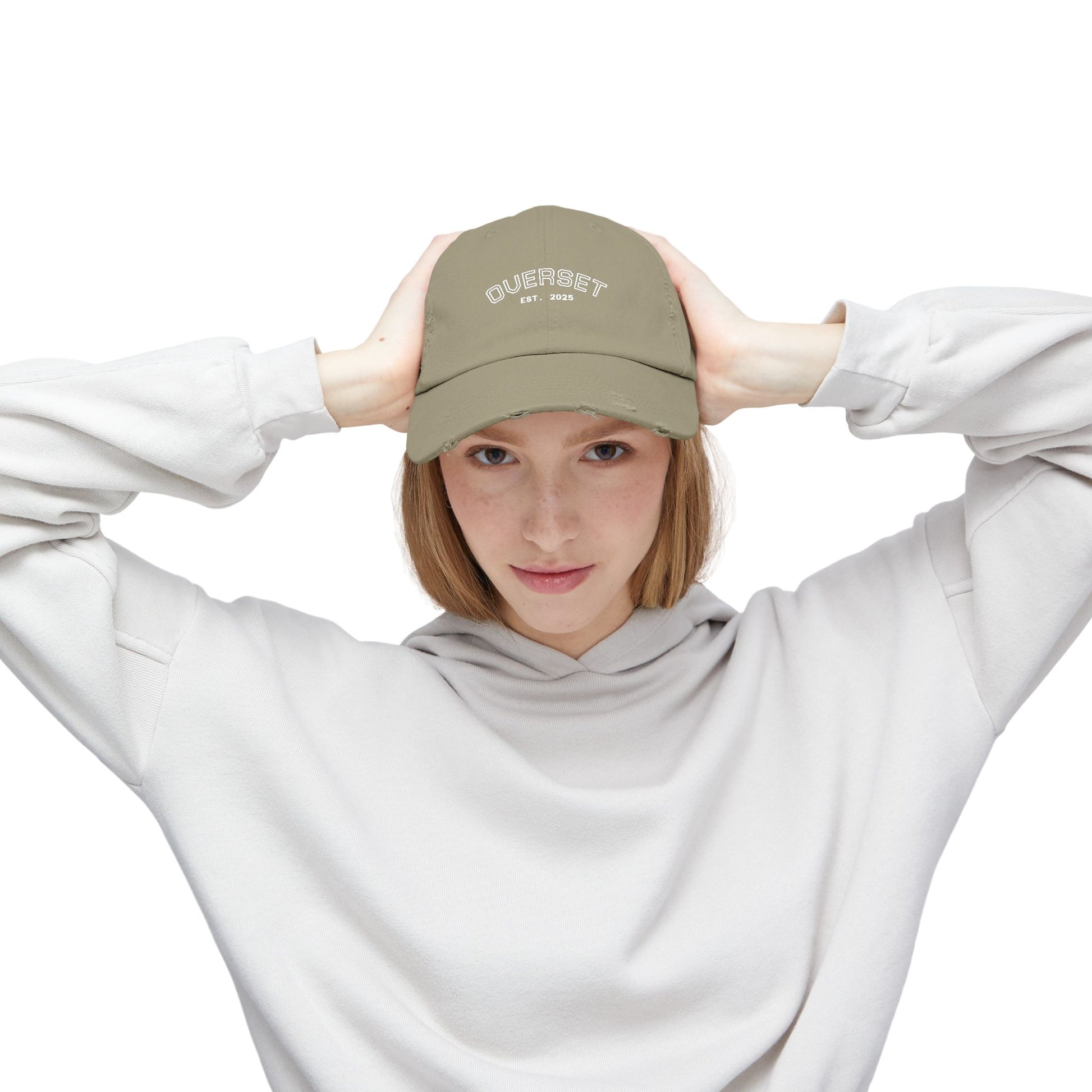 Casquette Distressed Unisexe OVERSET™ – Style Streetwear Effet Vintage, Casual & Tendance