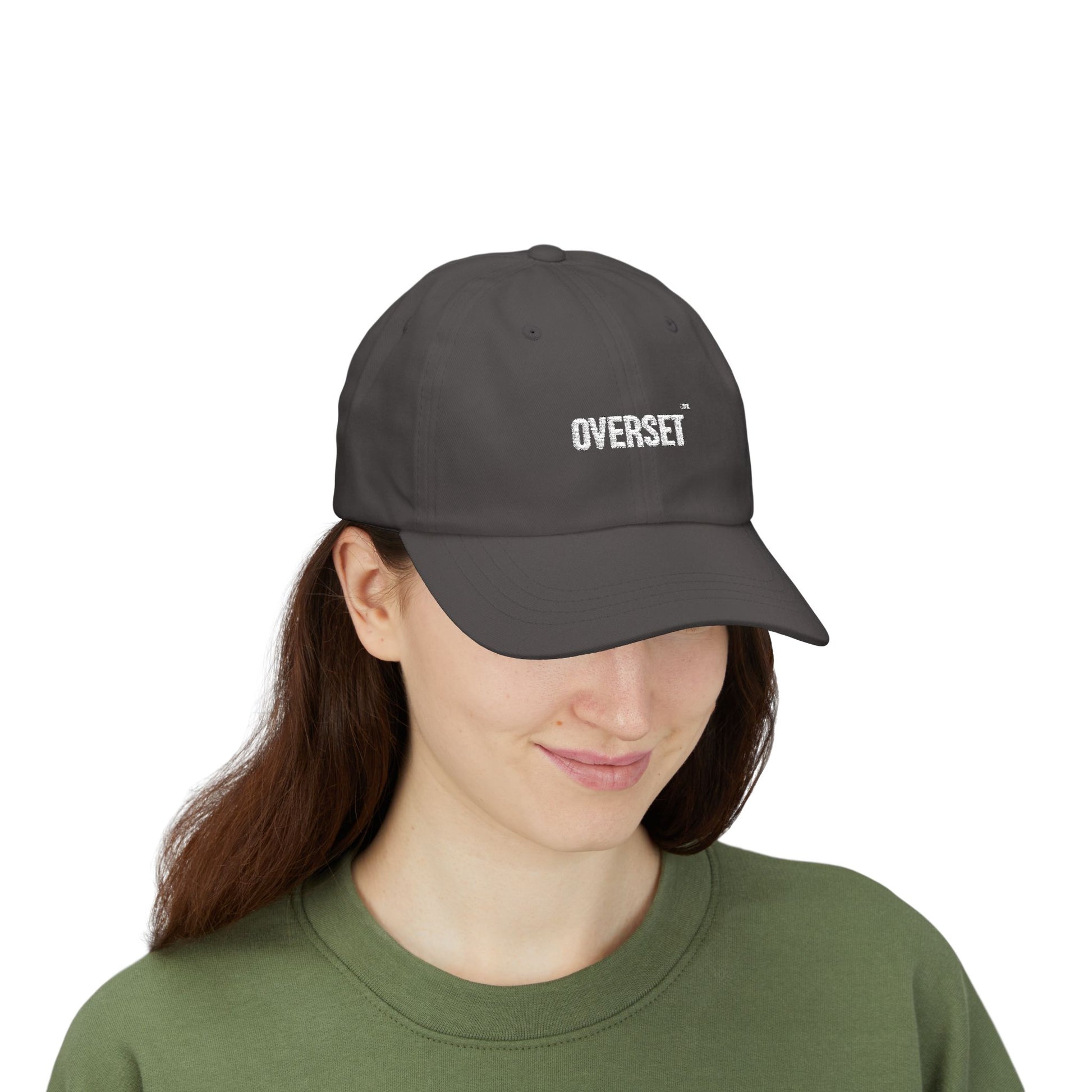 Casquette Dad OVERSET™ Classique Brodée – Coton Ajustable Unisexe | Noir, Bleu Marine & Gris