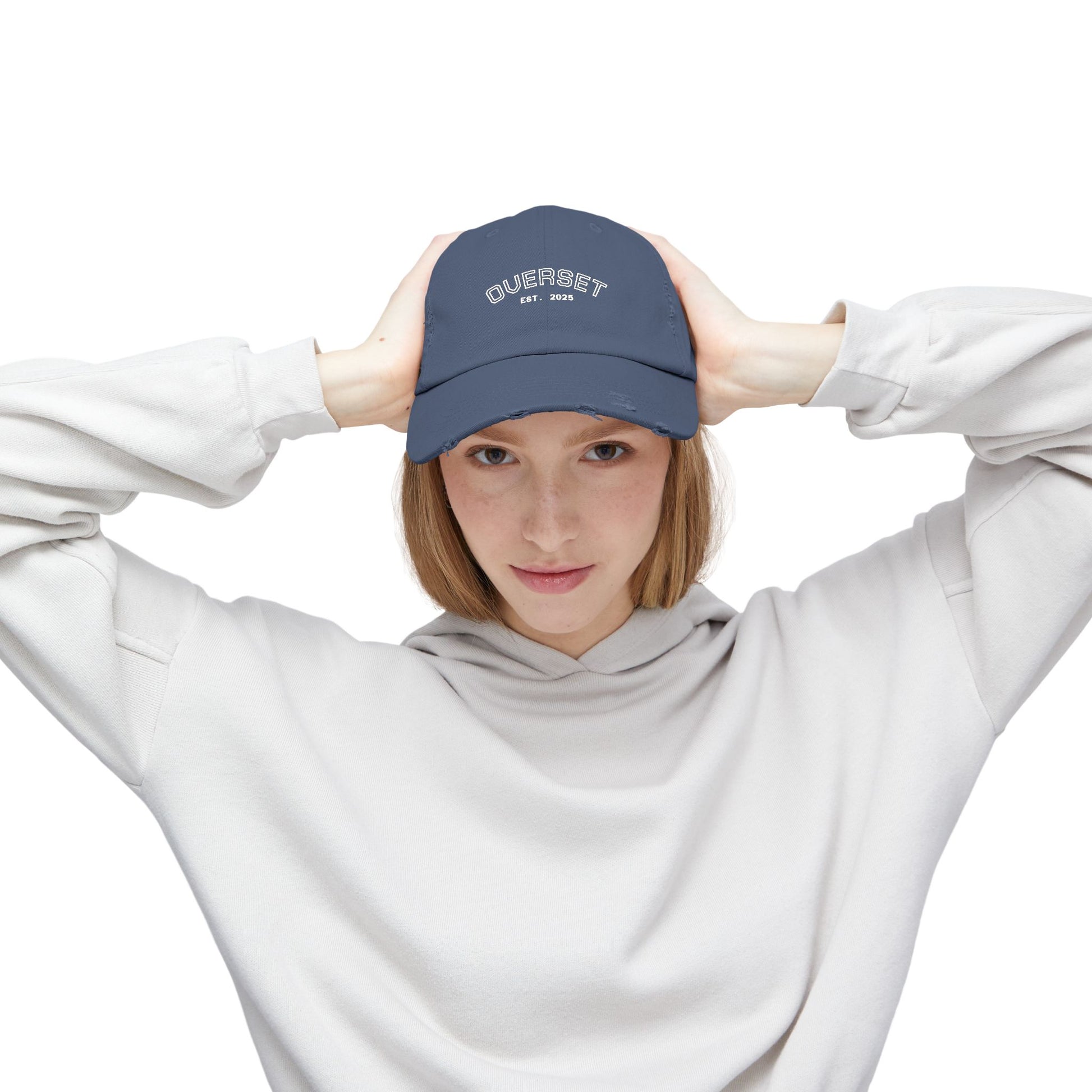 Casquette Distressed Unisexe OVERSET™ – Style Streetwear Effet Vintage, Casual & Tendance