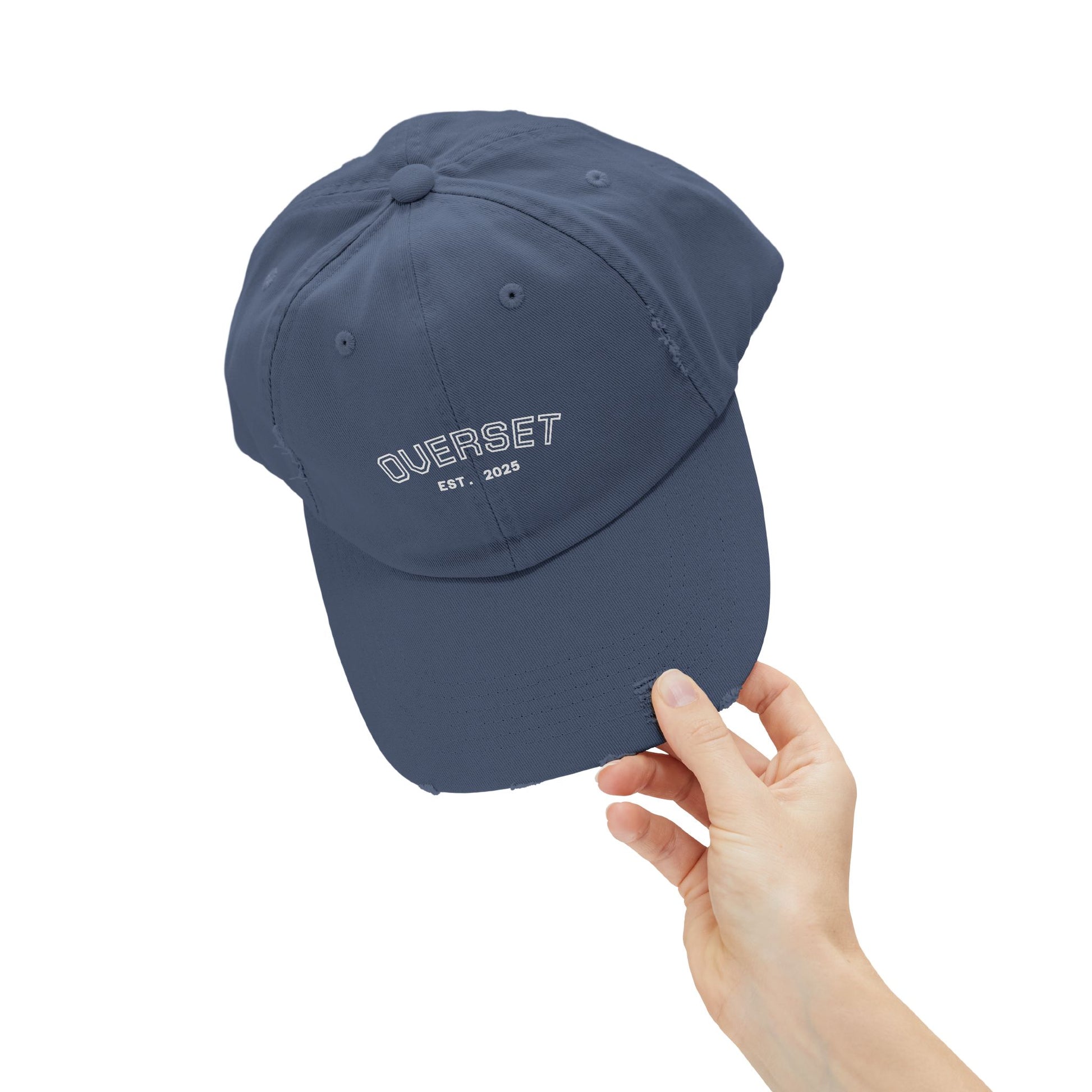 Casquette Distressed Unisexe OVERSET™ – Style Streetwear Effet Vintage, Casual & Tendance