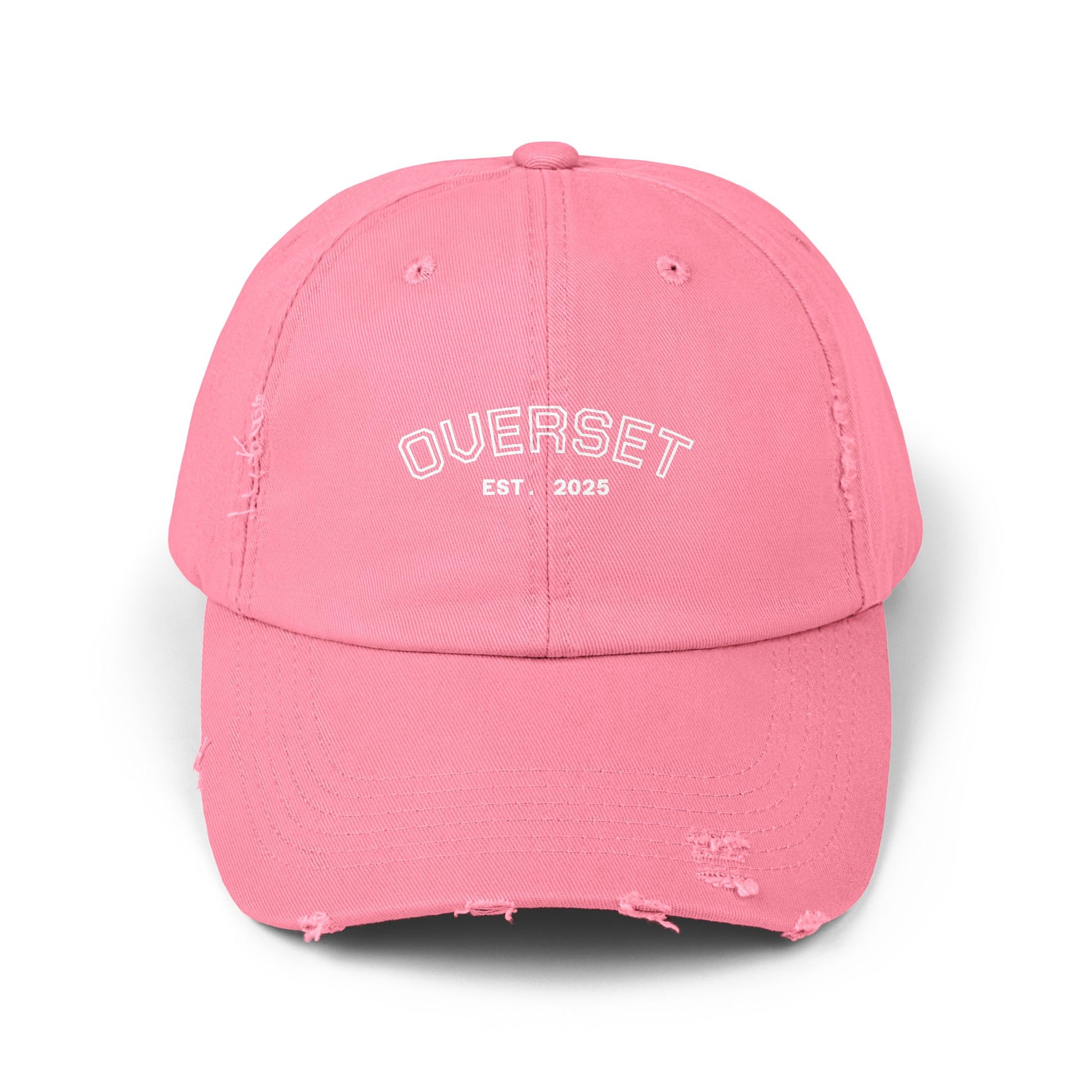 Casquette Distressed Unisexe OVERSET™ – Style Streetwear Effet Vintage, Casual & Tendance