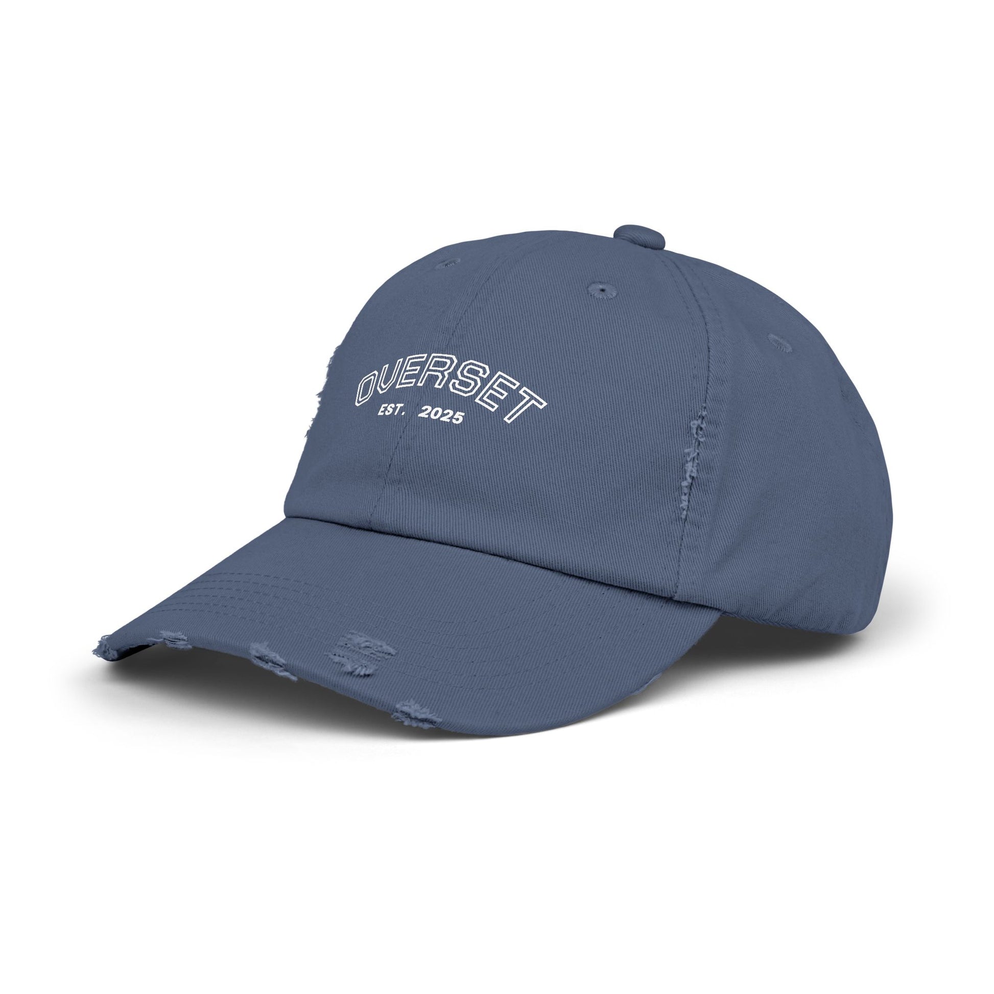 Casquette Distressed Unisexe OVERSET™ – Style Streetwear Effet Vintage, Casual & Tendance