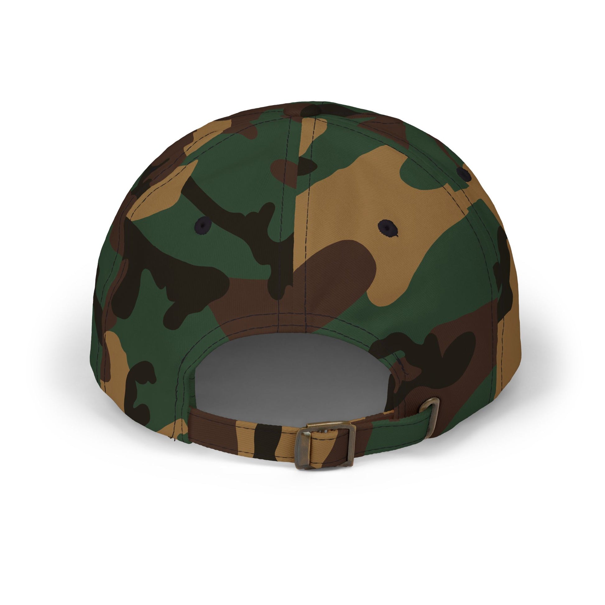 Casquette Dad OVERSET™ Classique Brodée – Coton Ajustable Unisexe | Green Camo & Khaki