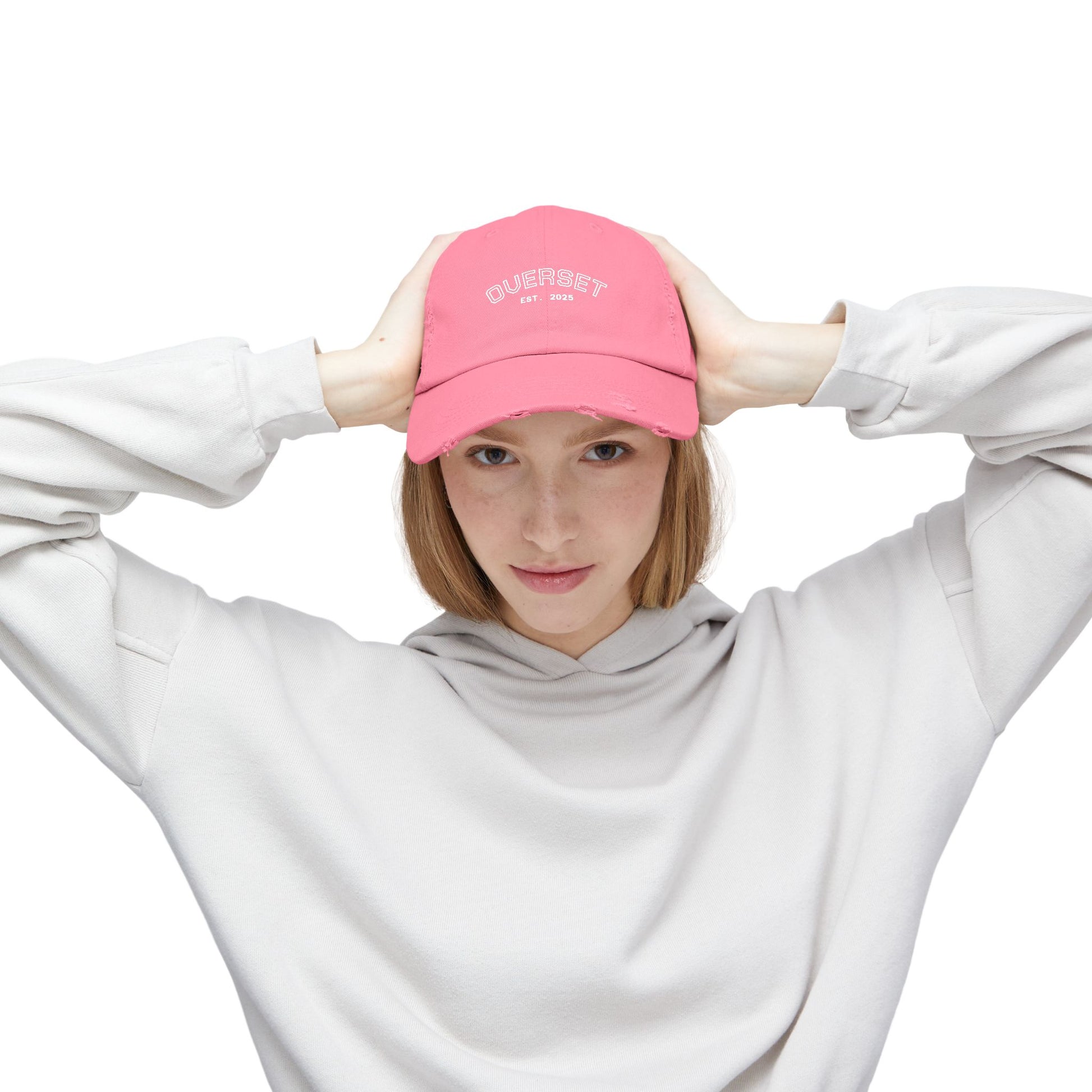 Casquette Distressed Unisexe OVERSET™ – Style Streetwear Effet Vintage, Casual & Tendance