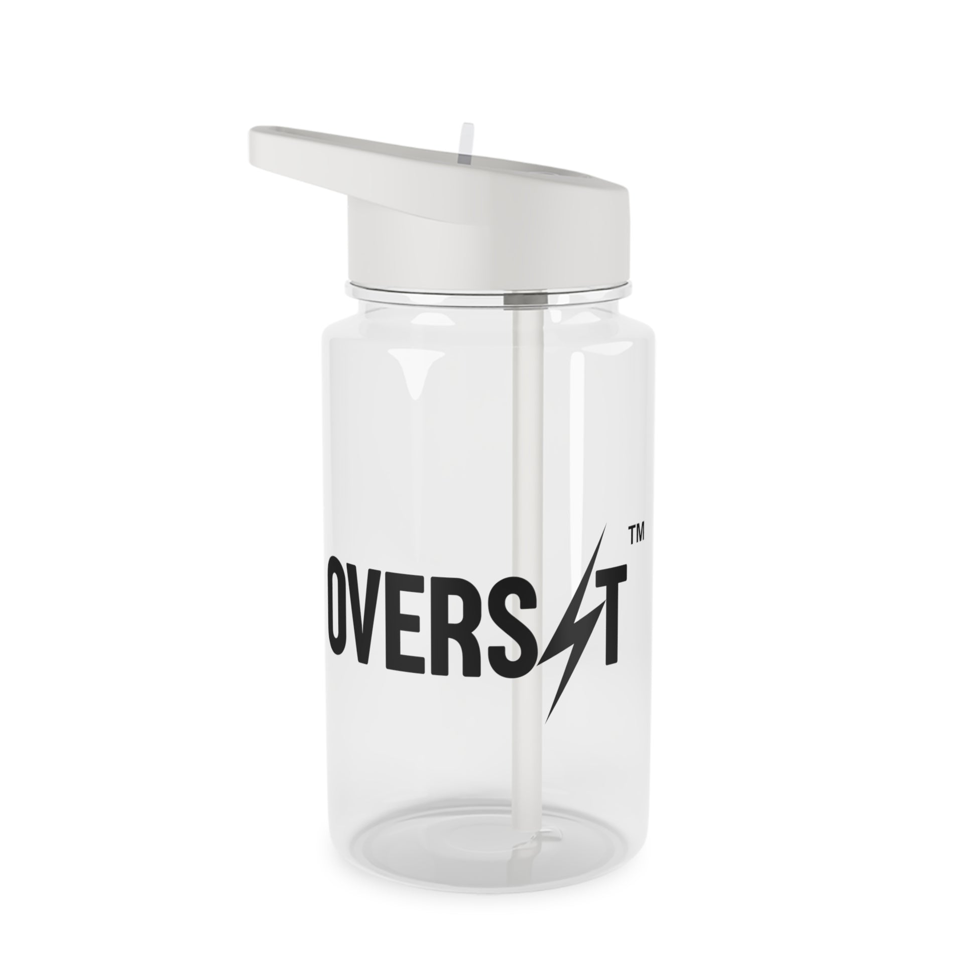 OVERSET™ HYDRA | Bouteille en Tritan sans BPA avec paille | Transparent
