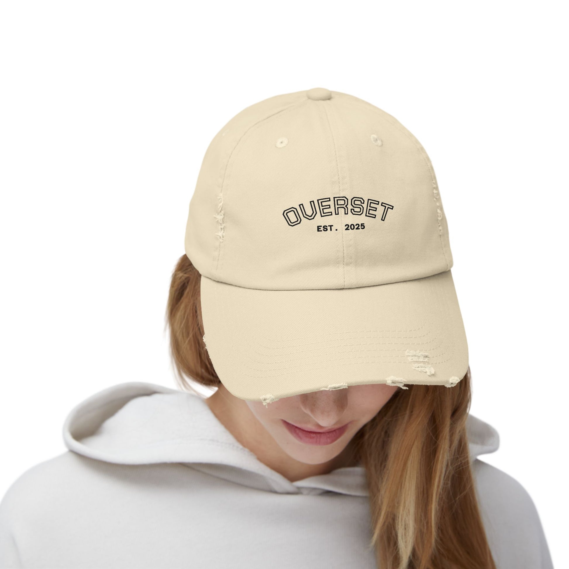 Casquette Distressed Unisexe OVERSET™ – Style Streetwear Effet Vintage, Casual & Tendance