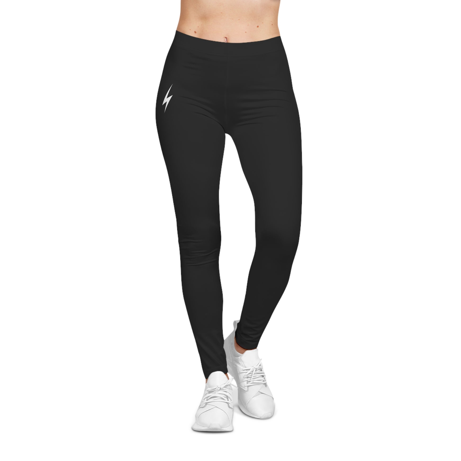 Leggings Femme Tendance – Pantalon de Sport Confortable, Activewear Décontracté, Design Éclair Noir