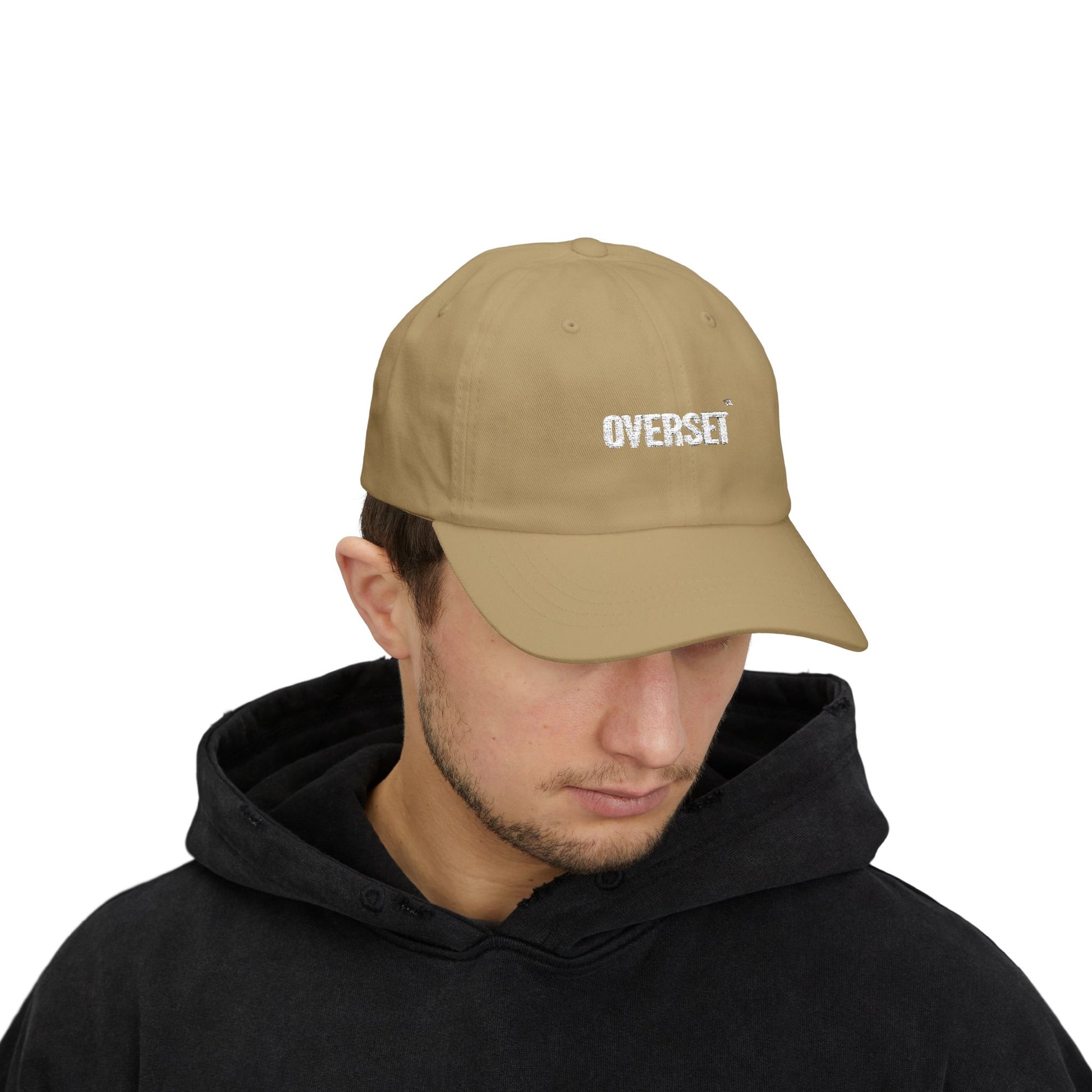 Casquette Dad OVERSET™ Classique Brodée – Coton Ajustable Unisexe | Green Camo & Khaki