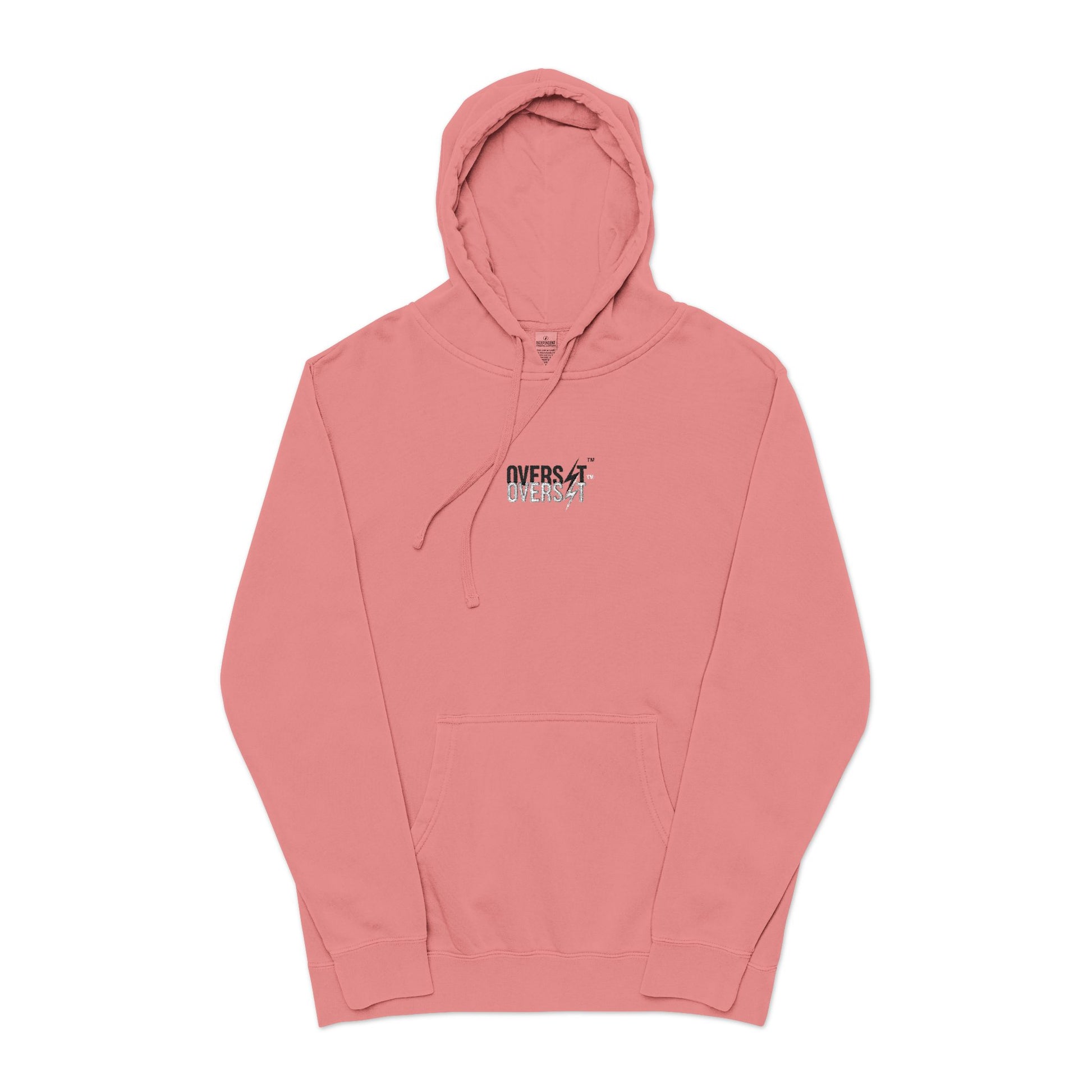 Sweat à capuche teint pigmenté brodé – Style décontracté et confort absolu