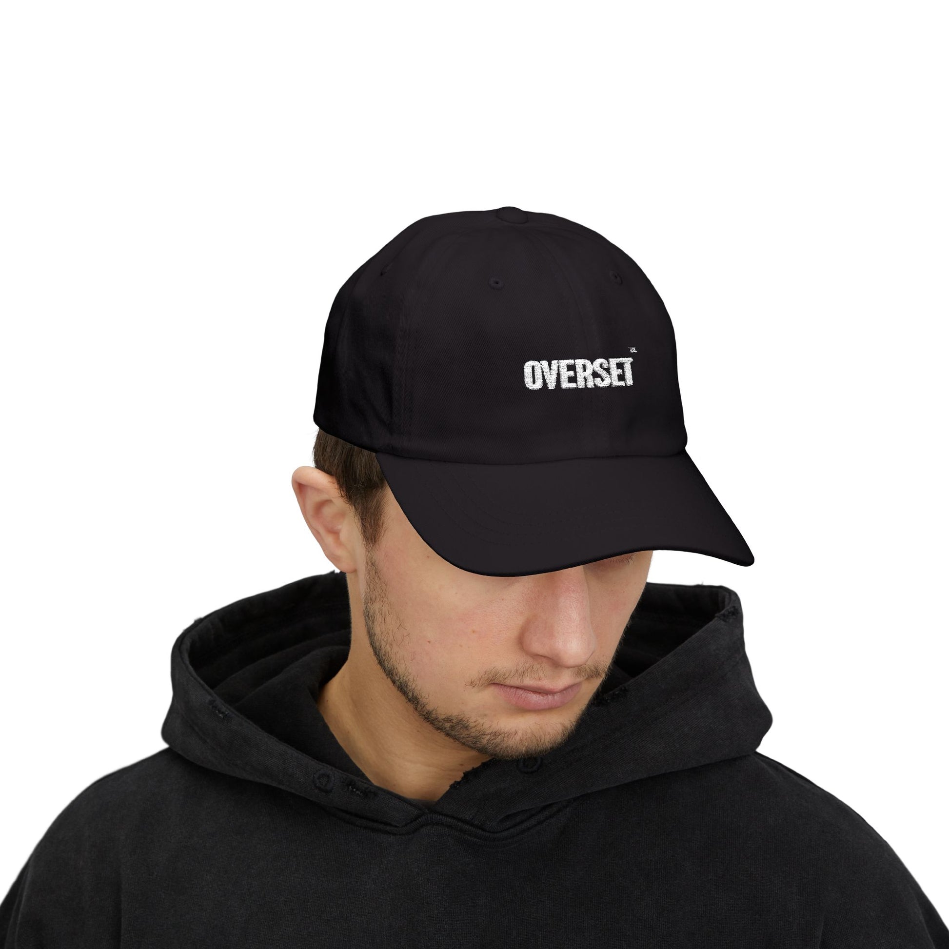 Casquette Dad OVERSET™ Classique Brodée – Coton Ajustable Unisexe | Noir, Bleu Marine & Gris