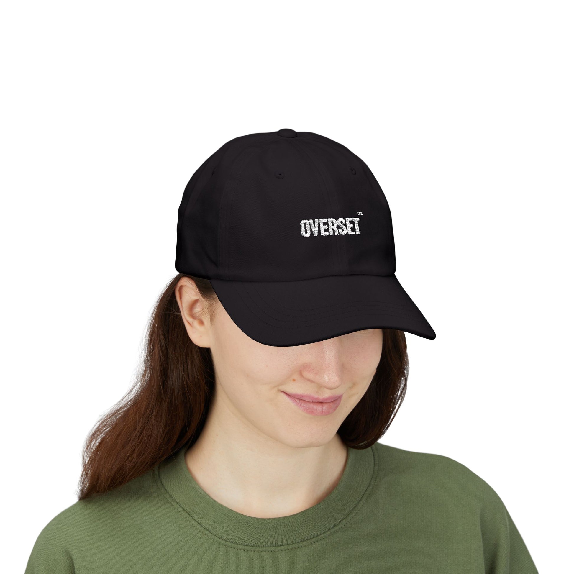 Casquette Dad OVERSET™ Classique Brodée – Coton Ajustable Unisexe | Noir, Bleu Marine & Gris