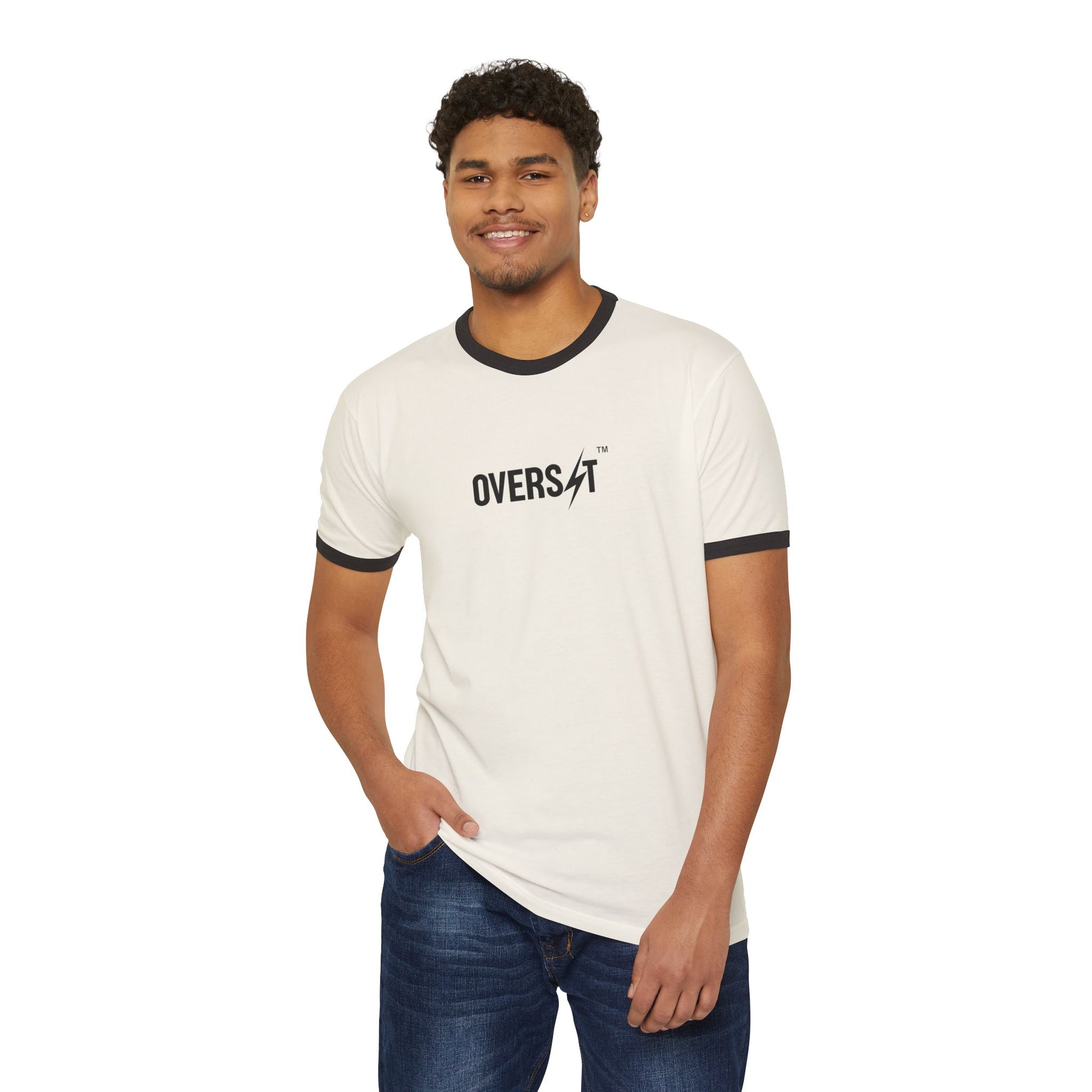 T-shirt Unisexe Ringer en Coton