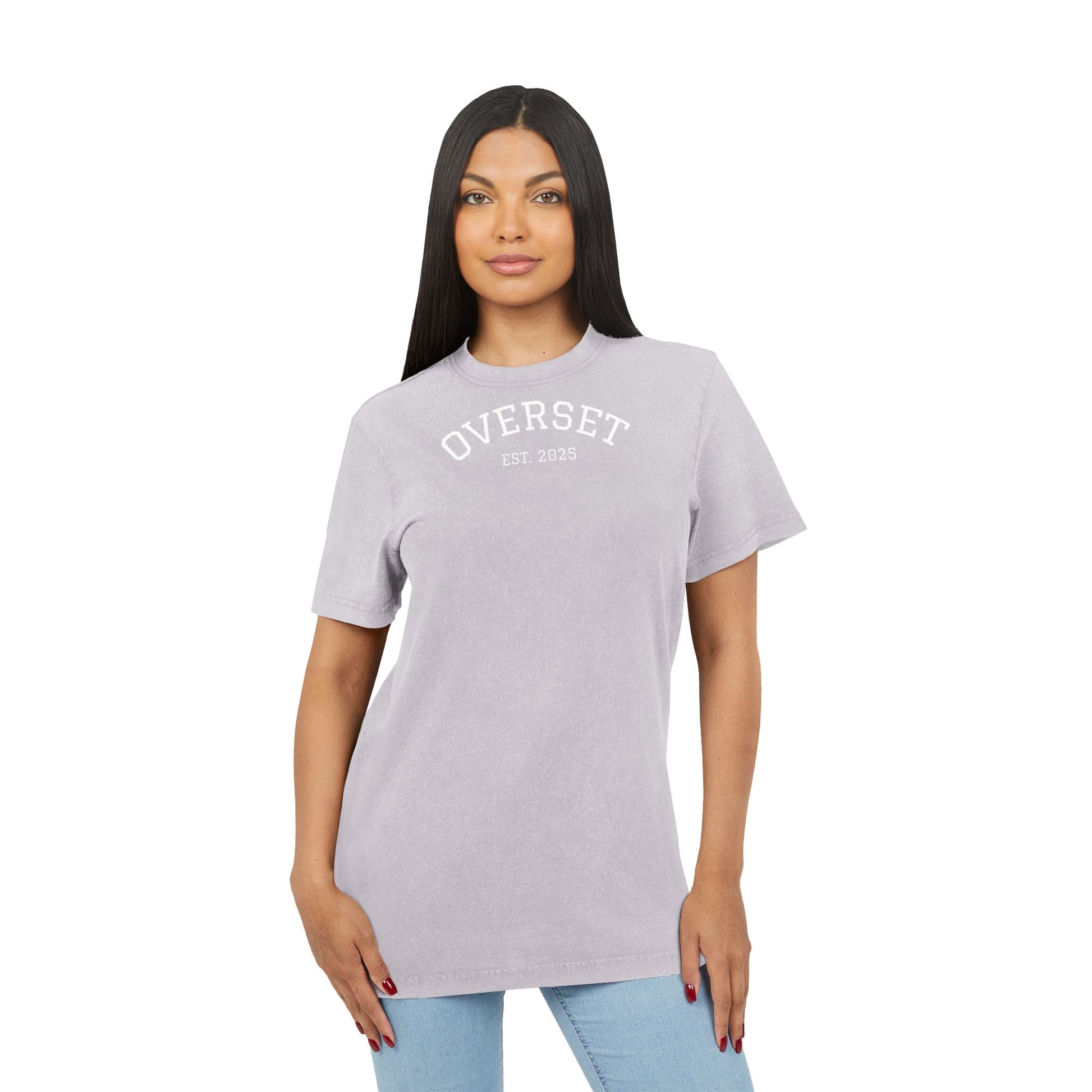 T-shirt unisexe délavé à l’acide – Style vintage et confort au quotidien