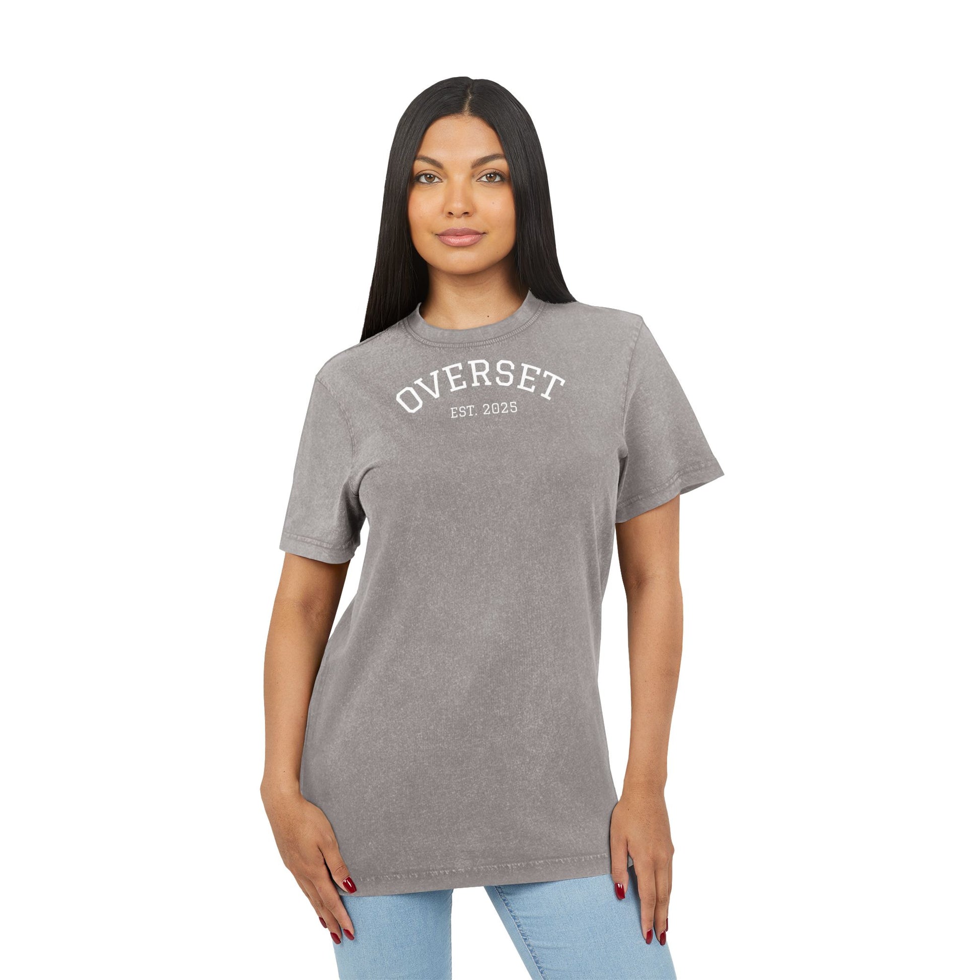 T-shirt unisexe délavé à l’acide – Style vintage et confort au quotidien
