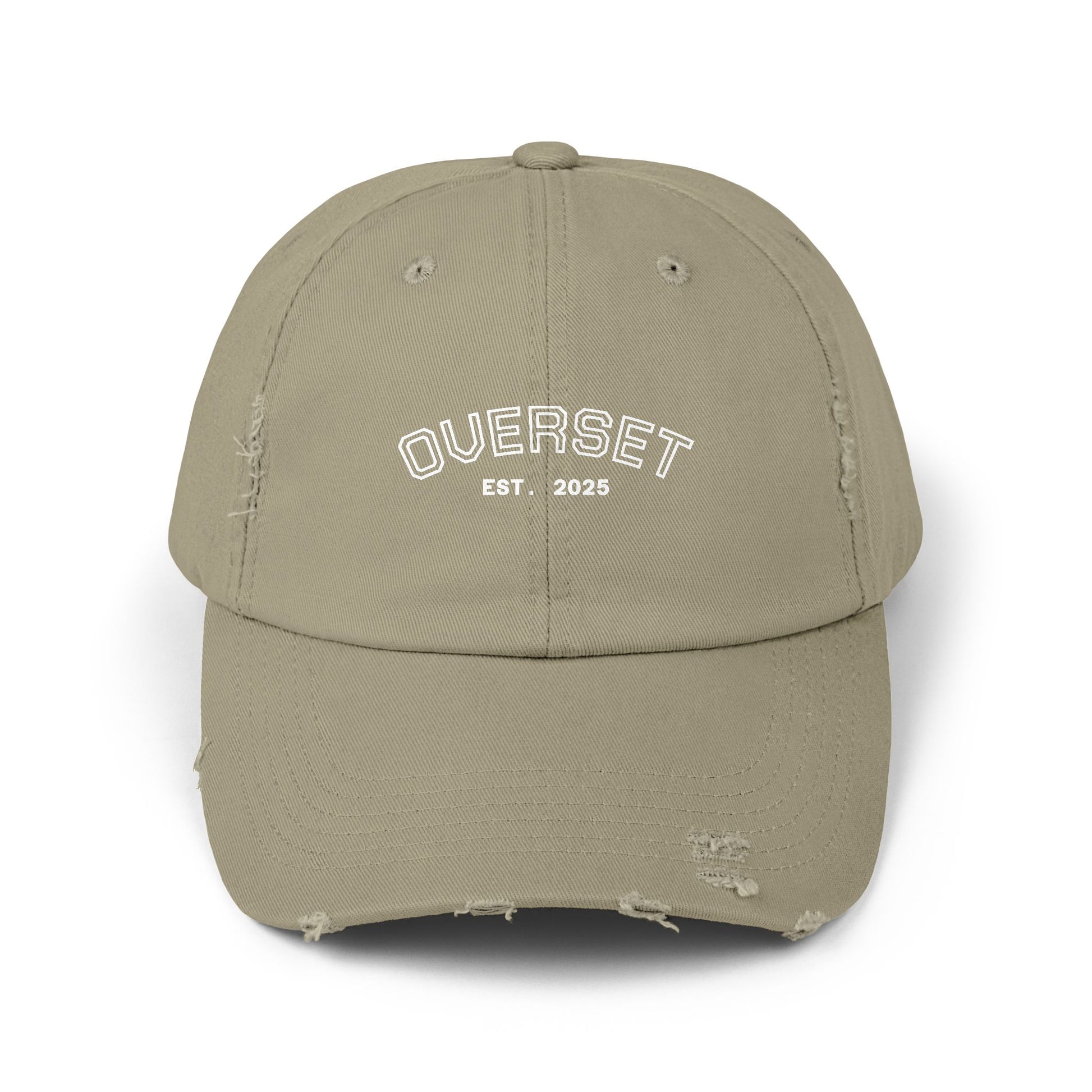 Casquette Distressed Unisexe OVERSET™ – Style Streetwear Effet Vintage, Casual & Tendance