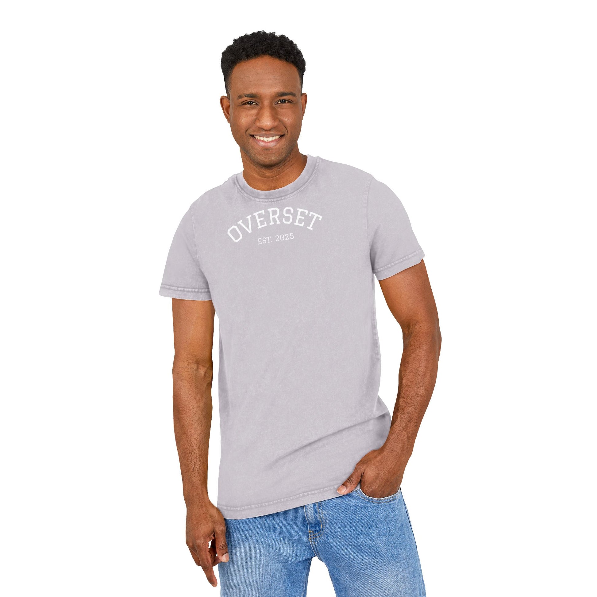 T-shirt unisexe délavé à l’acide – Style vintage et confort au quotidien