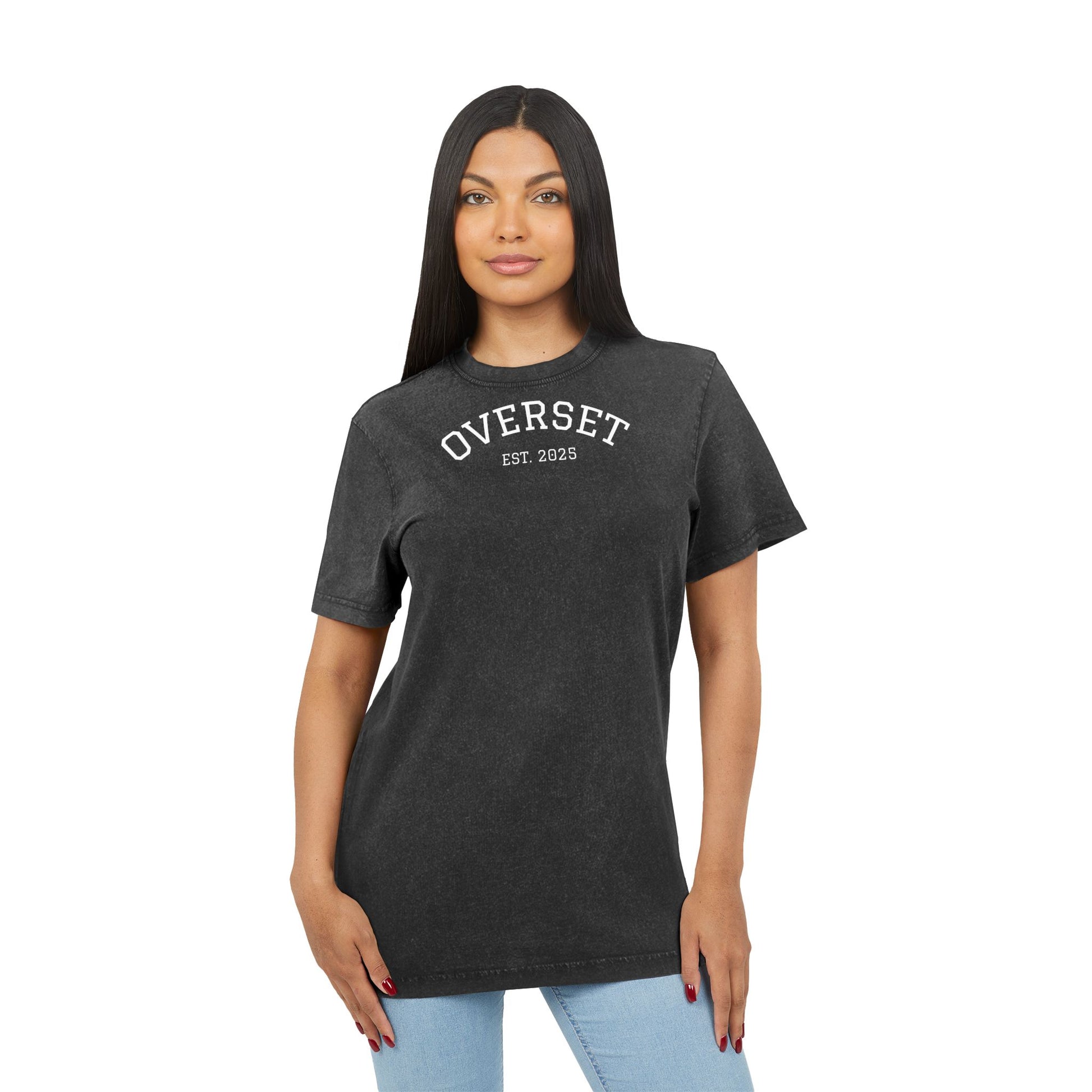 T-shirt unisexe délavé à l’acide – Style vintage et confort au quotidien