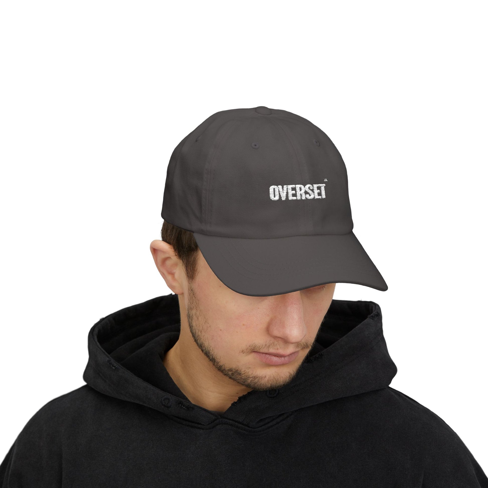 Casquette Dad OVERSET™ Classique Brodée – Coton Ajustable Unisexe | Noir, Bleu Marine & Gris