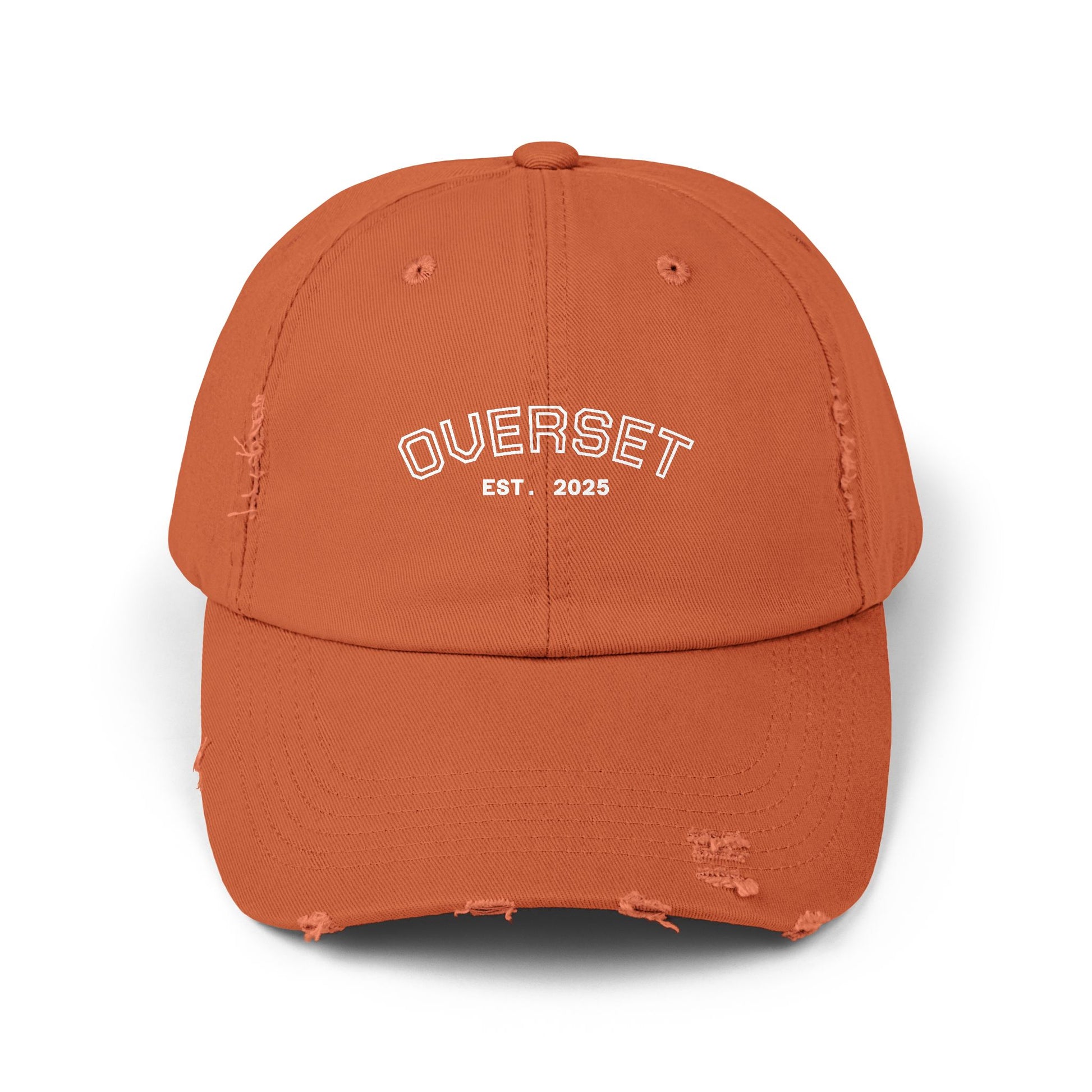 Casquette Distressed Unisexe OVERSET™ – Style Streetwear Effet Vintage, Casual & Tendance