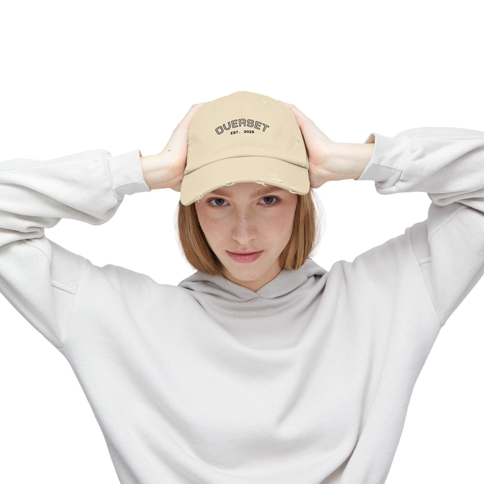 Casquette Distressed Unisexe OVERSET™ – Style Streetwear Effet Vintage, Casual & Tendance