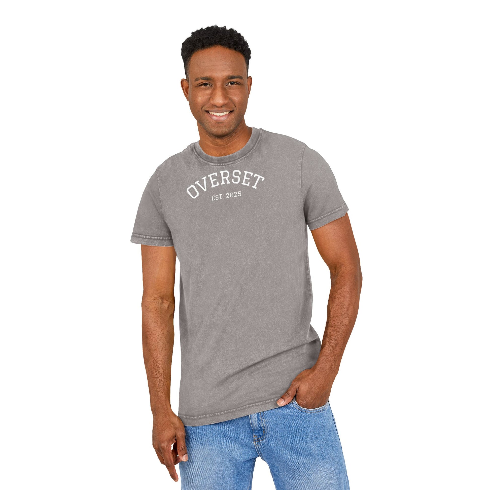 T-shirt unisexe délavé à l’acide – Style vintage et confort au quotidien