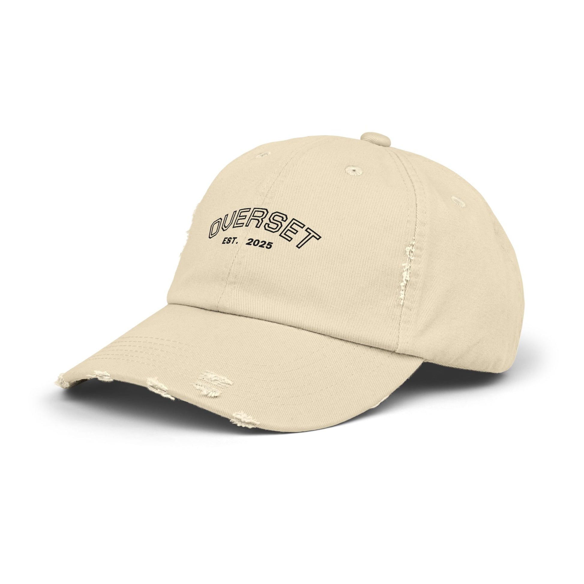 Casquette Distressed Unisexe OVERSET™ – Style Streetwear Effet Vintage, Casual & Tendance