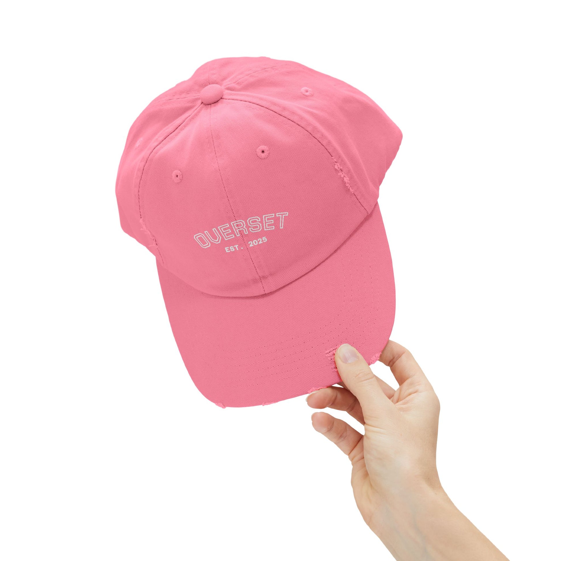Casquette Distressed Unisexe OVERSET™ – Style Streetwear Effet Vintage, Casual & Tendance