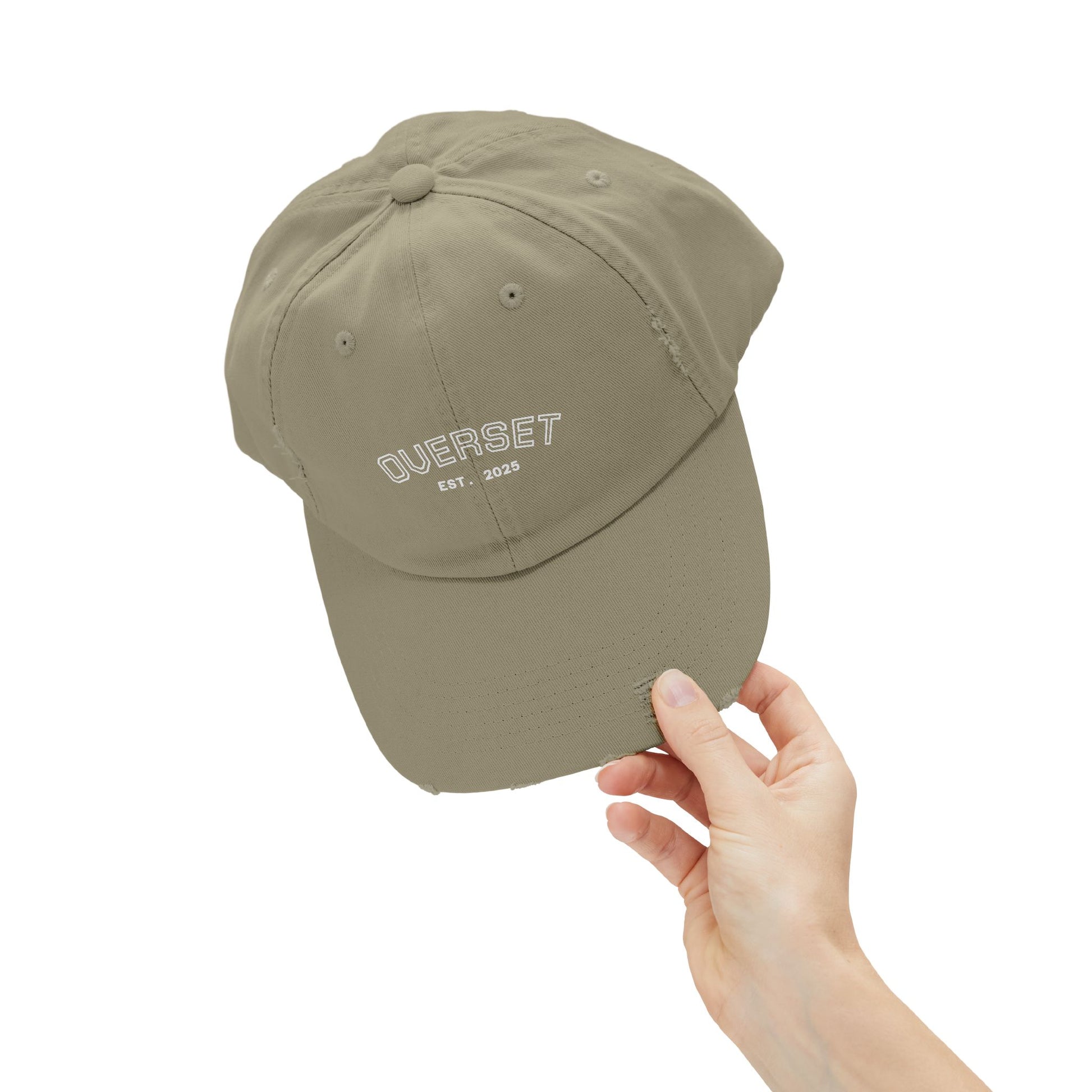 Casquette Distressed Unisexe OVERSET™ – Style Streetwear Effet Vintage, Casual & Tendance