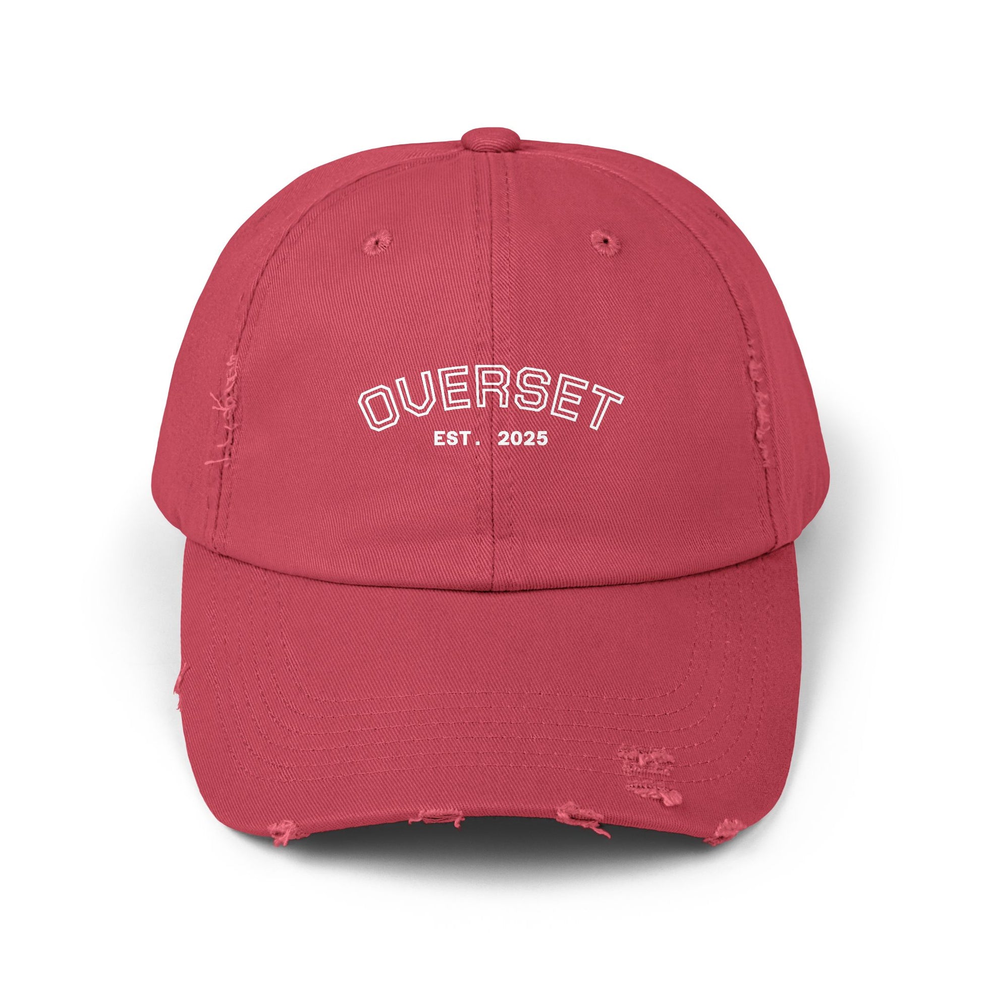 Casquette Distressed Unisexe OVERSET™ – Style Streetwear Effet Vintage, Casual & Tendance