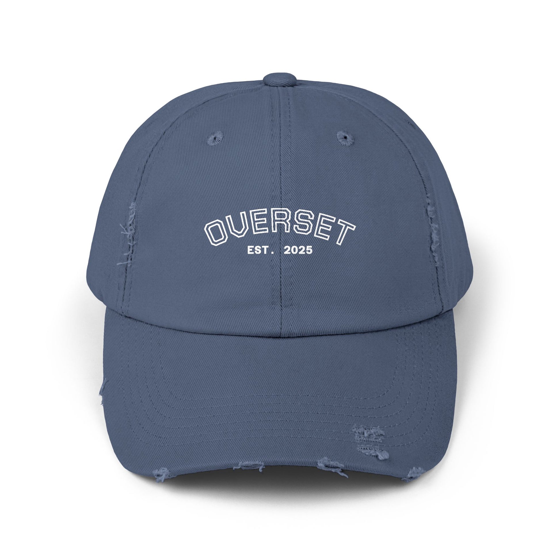 Casquette Distressed Unisexe OVERSET™ – Style Streetwear Effet Vintage, Casual & Tendance