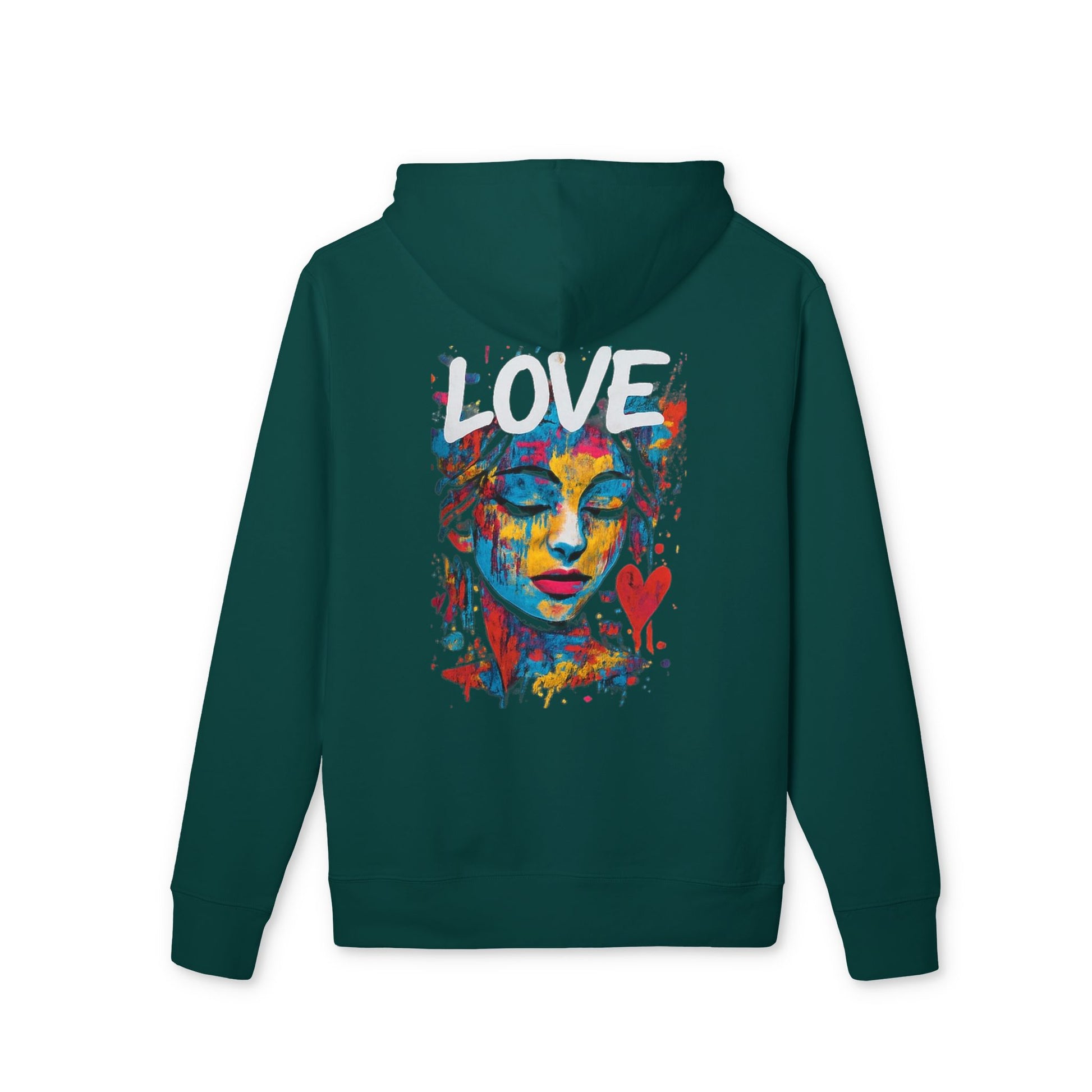 Sweat à Capuche Unisexe Love Art – Hoodie Graphique Coloré pour Amoureux de l’Art,