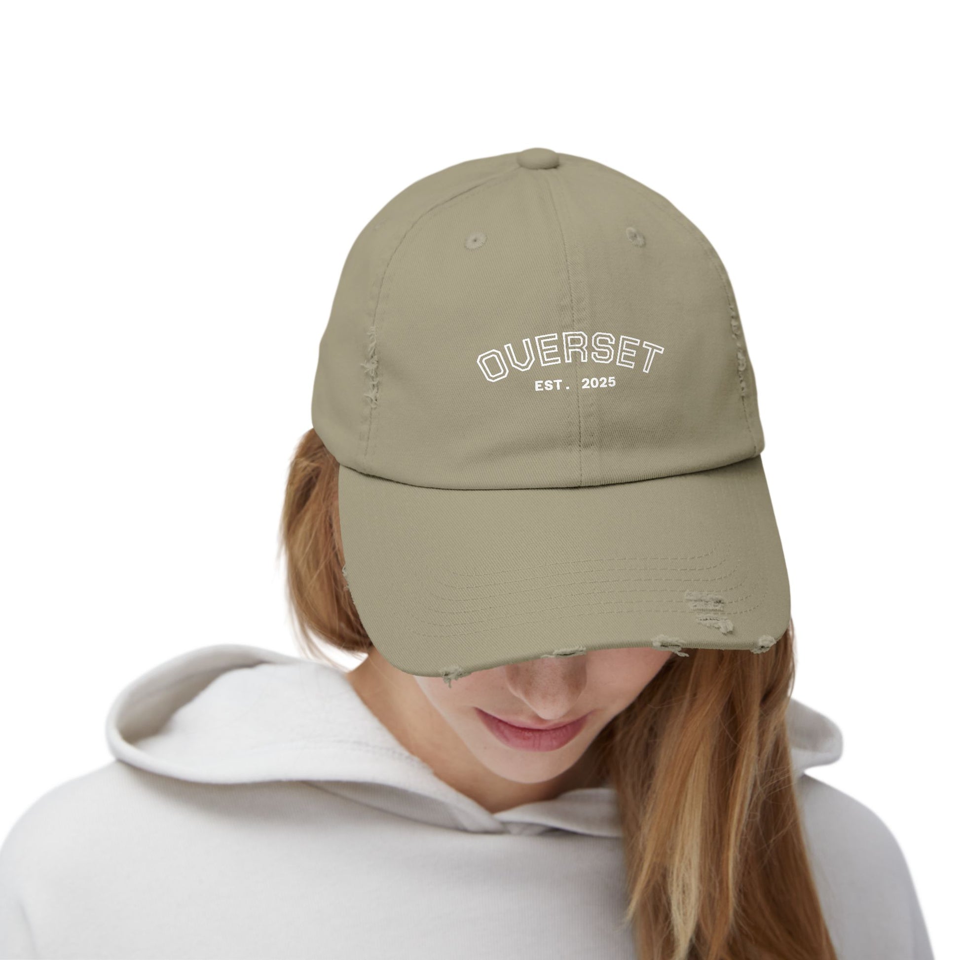 Casquette Distressed Unisexe OVERSET™ – Style Streetwear Effet Vintage, Casual & Tendance