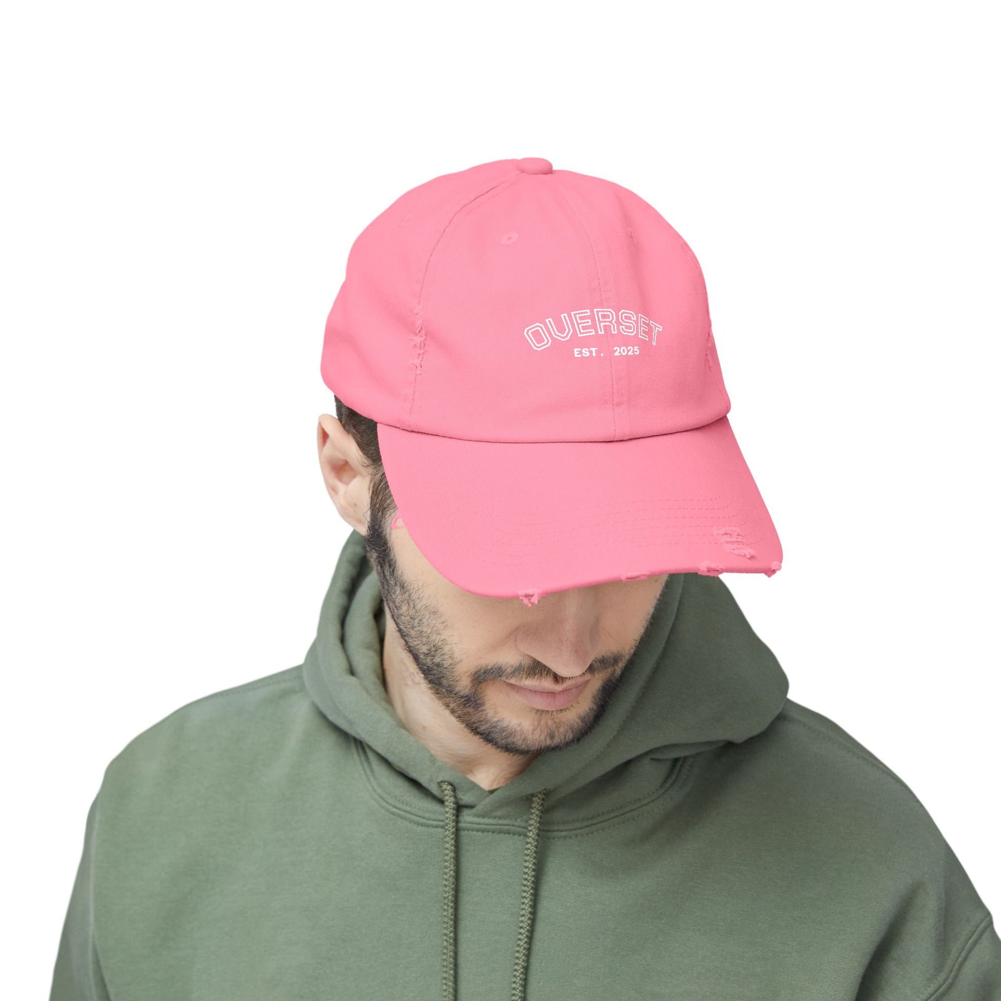 Casquette Distressed Unisexe OVERSET™ – Style Streetwear Effet Vintage, Casual & Tendance