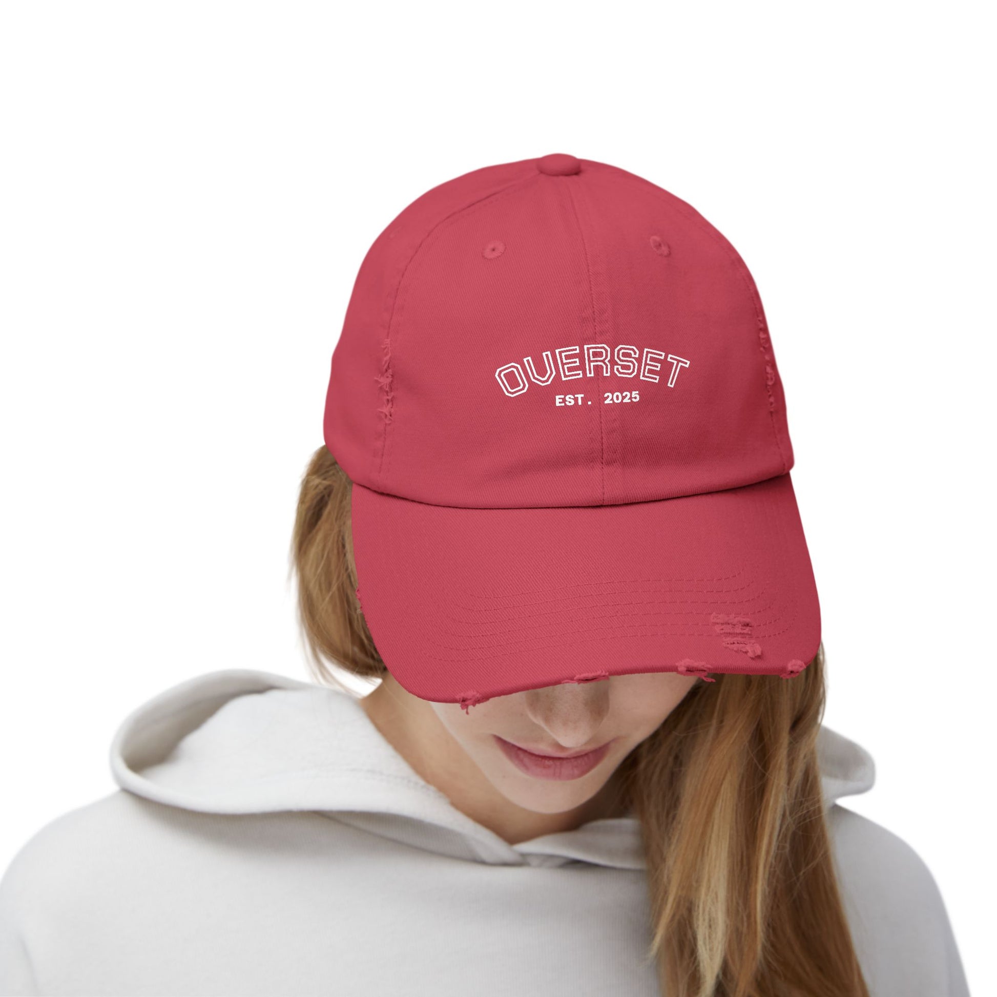 Casquette Distressed Unisexe OVERSET™ – Style Streetwear Effet Vintage, Casual & Tendance