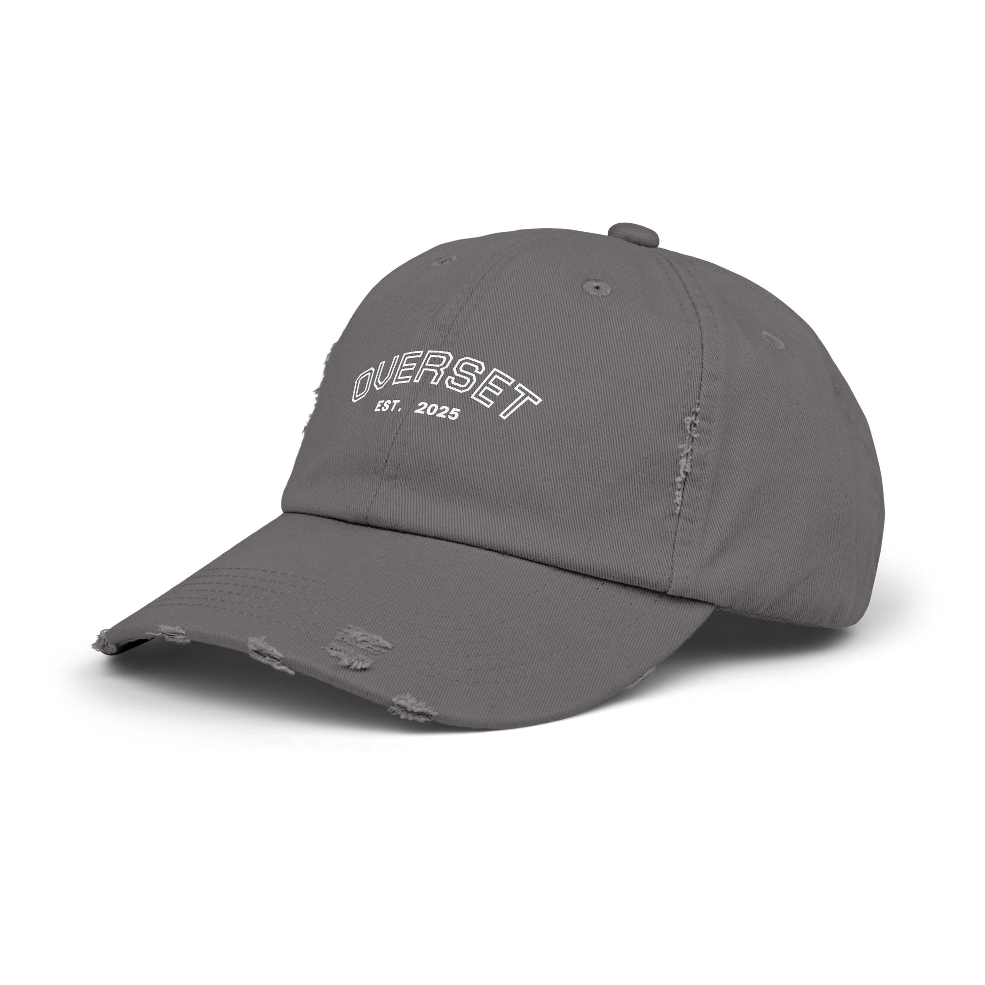 Casquette Distressed Unisexe OVERSET™ – Style Streetwear Effet Vintage, Casual & Tendance