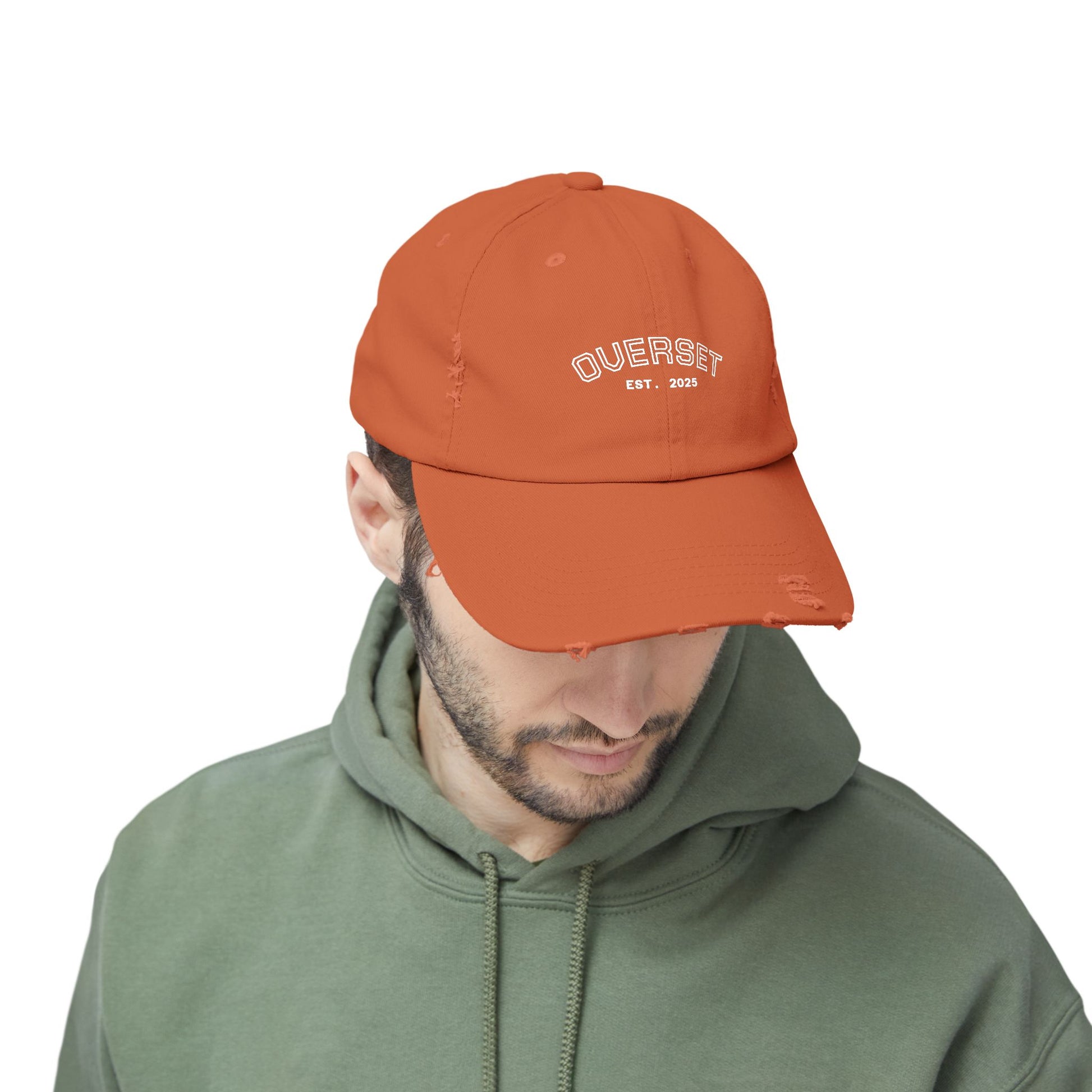 Casquette Distressed Unisexe OVERSET™ – Style Streetwear Effet Vintage, Casual & Tendance