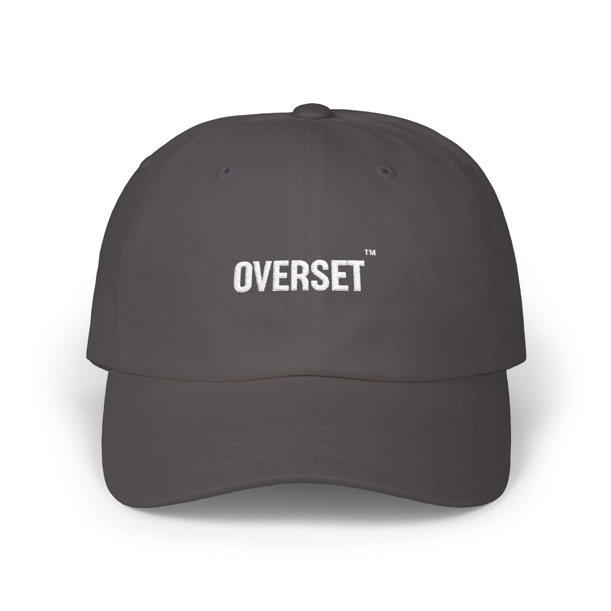 Casquette Dad OVERSET™ Classique Brodée – Coton Ajustable Unisexe | Noir, Bleu Marine & Gris