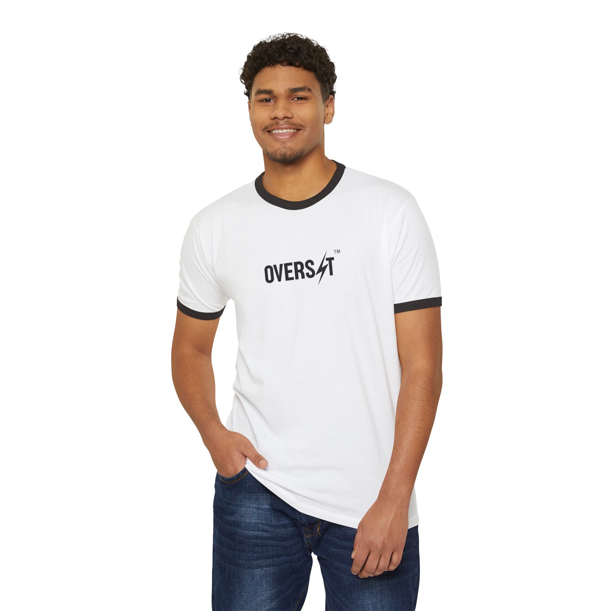 T-shirt Unisexe Ringer en Coton