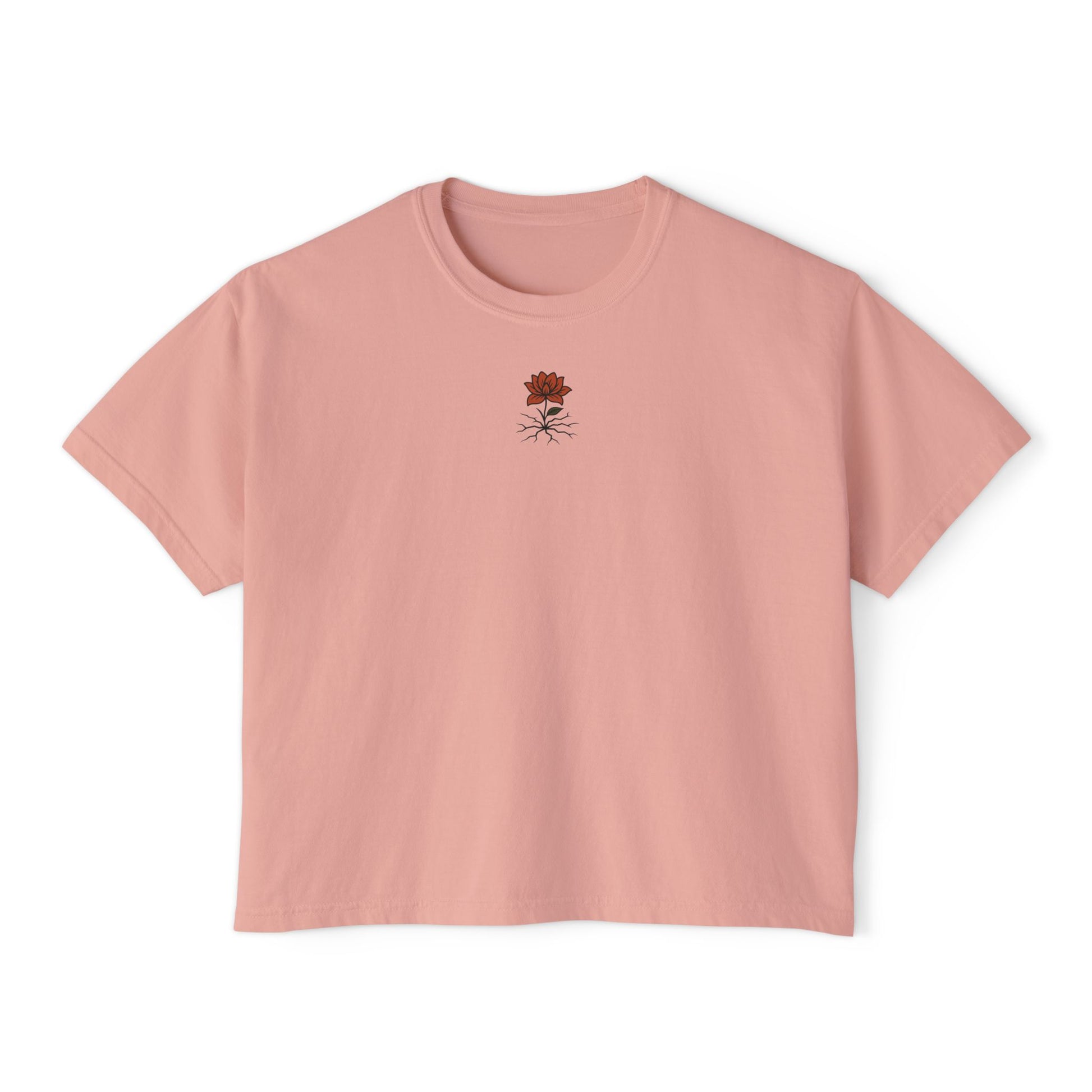T-shirt Femme Fleuri – Coupe Ample et Décontractée,Style Vintage et Confort Quotidien