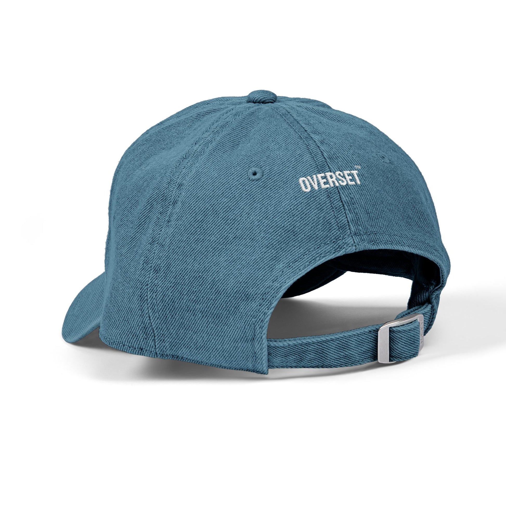Casquette Éclair OVERSET™ – 100 % Coton, Style Streetwear Unisexe | Bleu Denim
